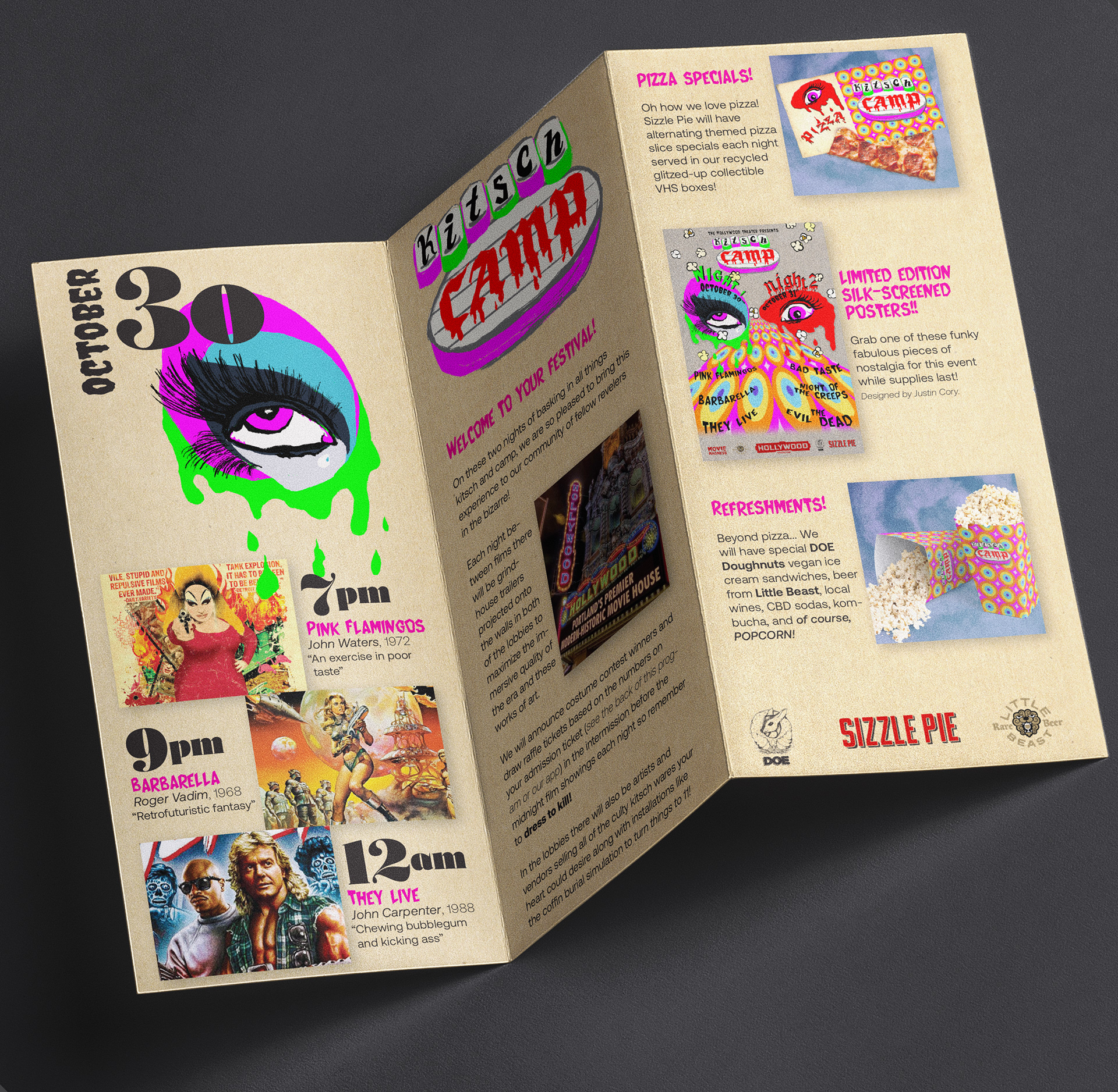 Kitsch Camp Event Program Interior