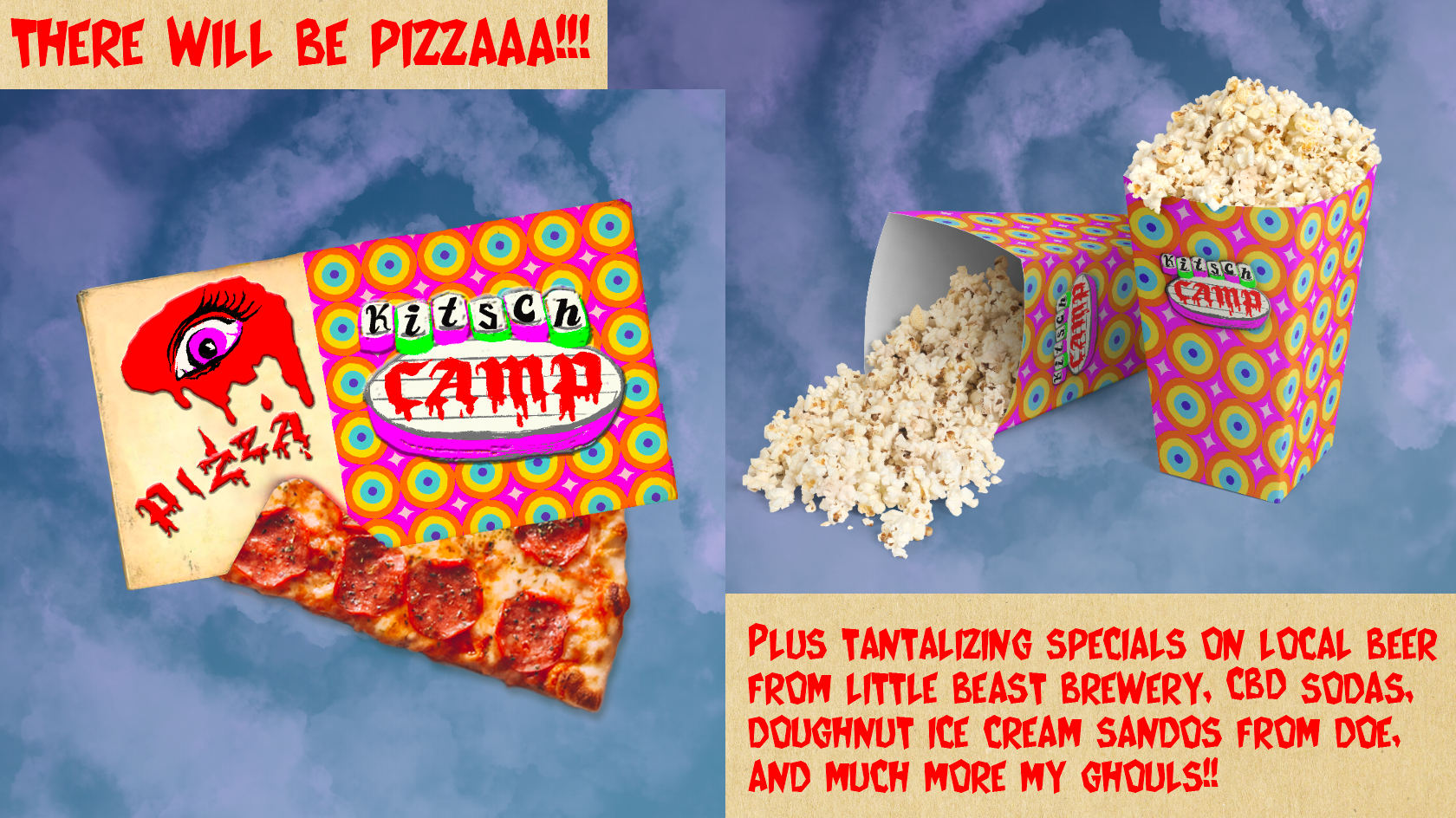 Kitsch Camp branded concessions