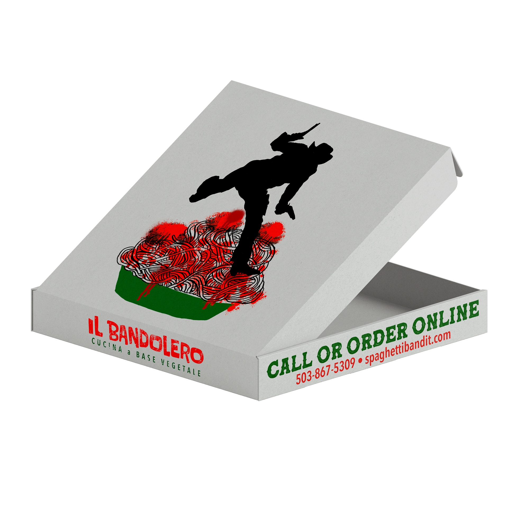 Brand collateral Illustration on a Pizza Box