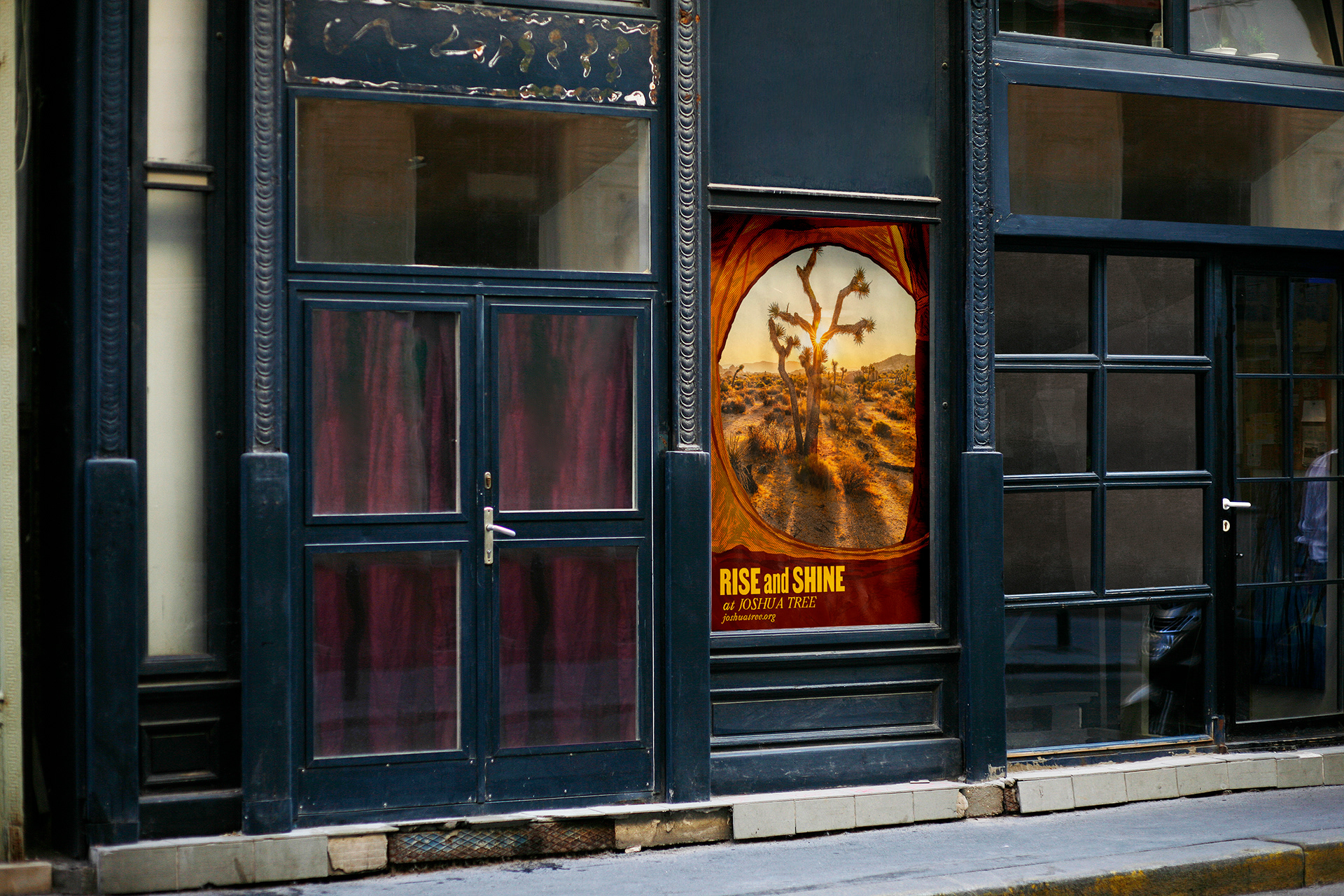 Rise and Shine at Joshua Tree Poster In urban display mock-up