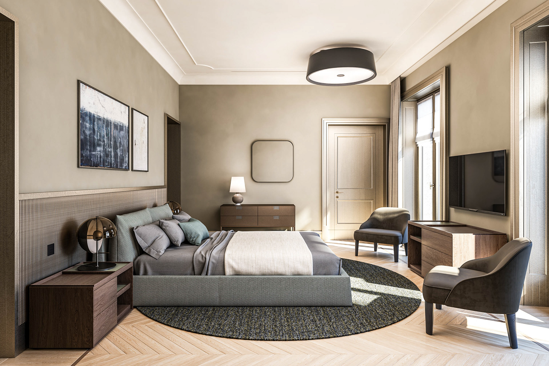 Camera | rendering per Raboni Architetti