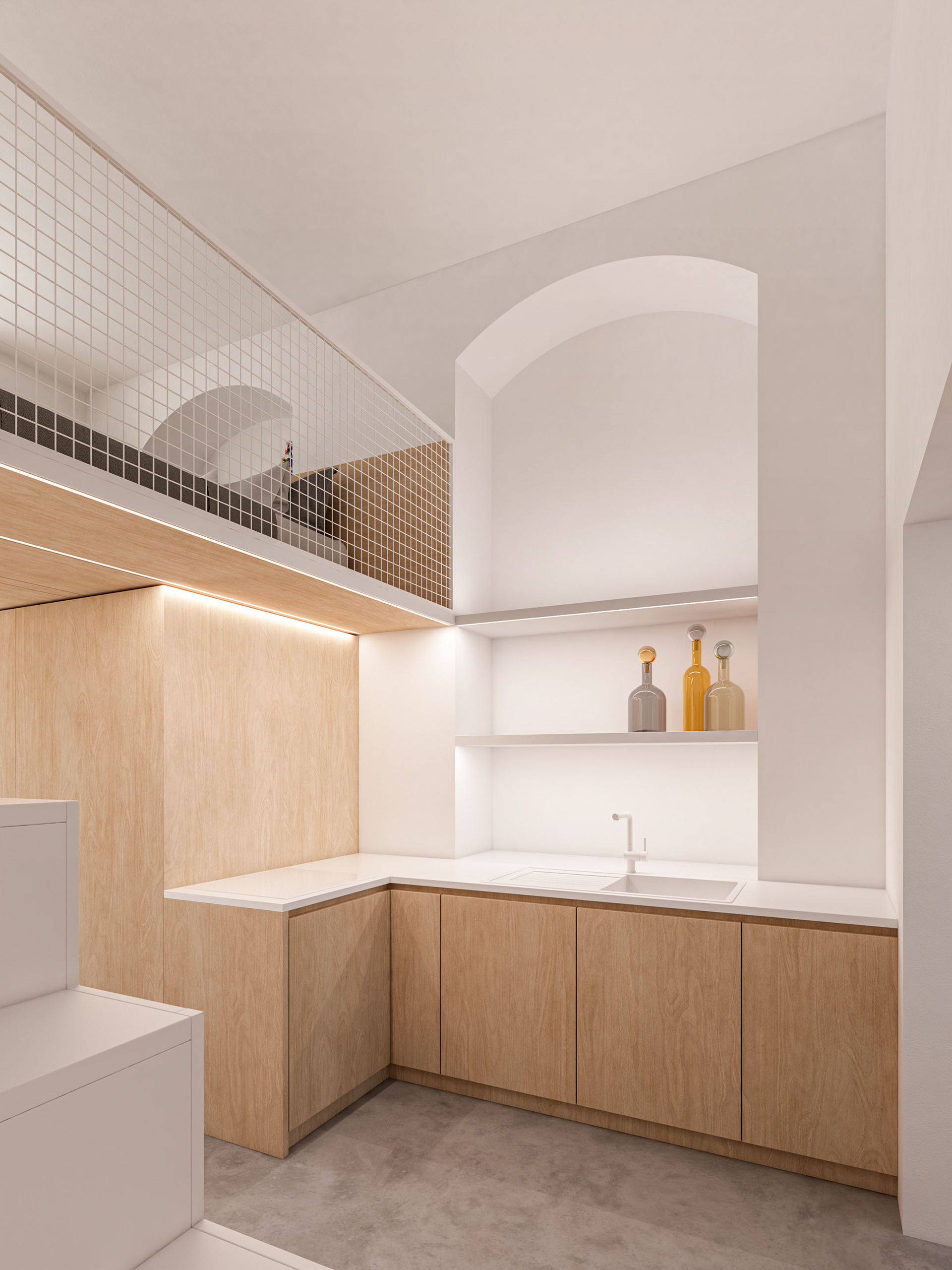 Rendering Interni | Loft Crespi 13 Milano | cucina