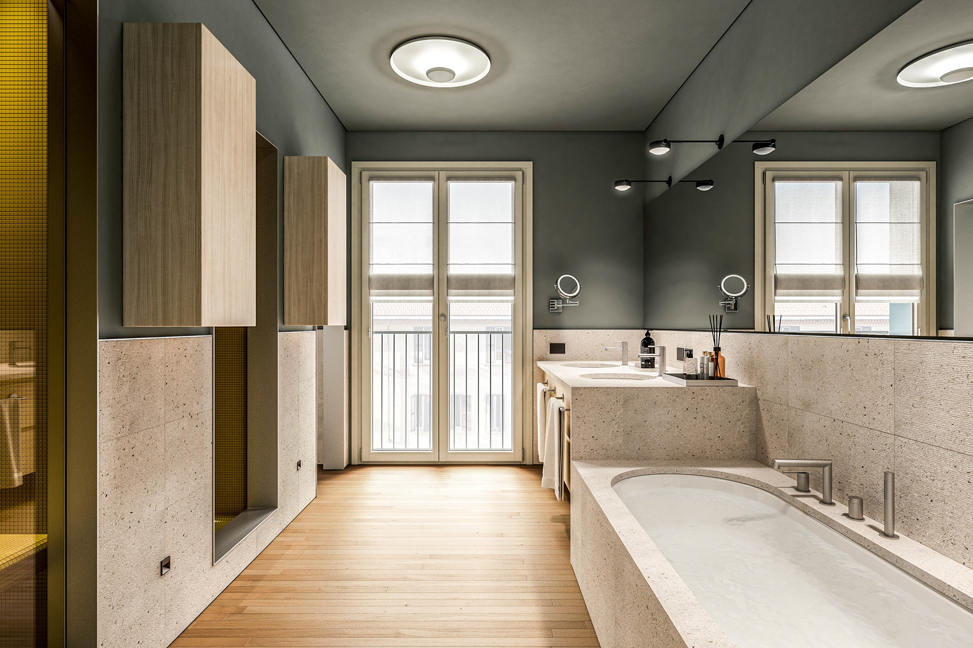 Bagno | rendering per Raboni Architetti