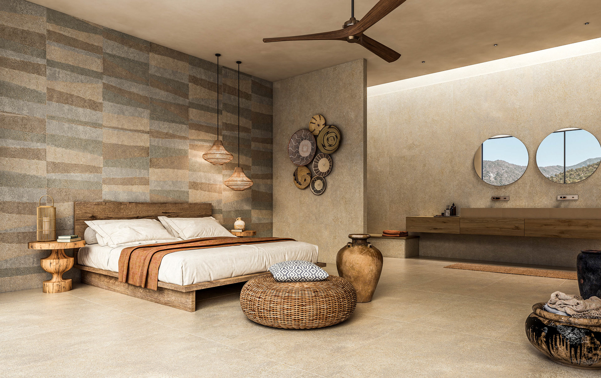 Collezione Terra | rendering per Gigacer