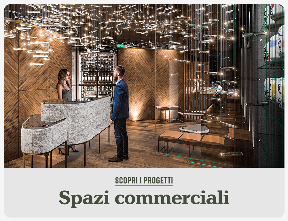 rendering di spazi commerciali