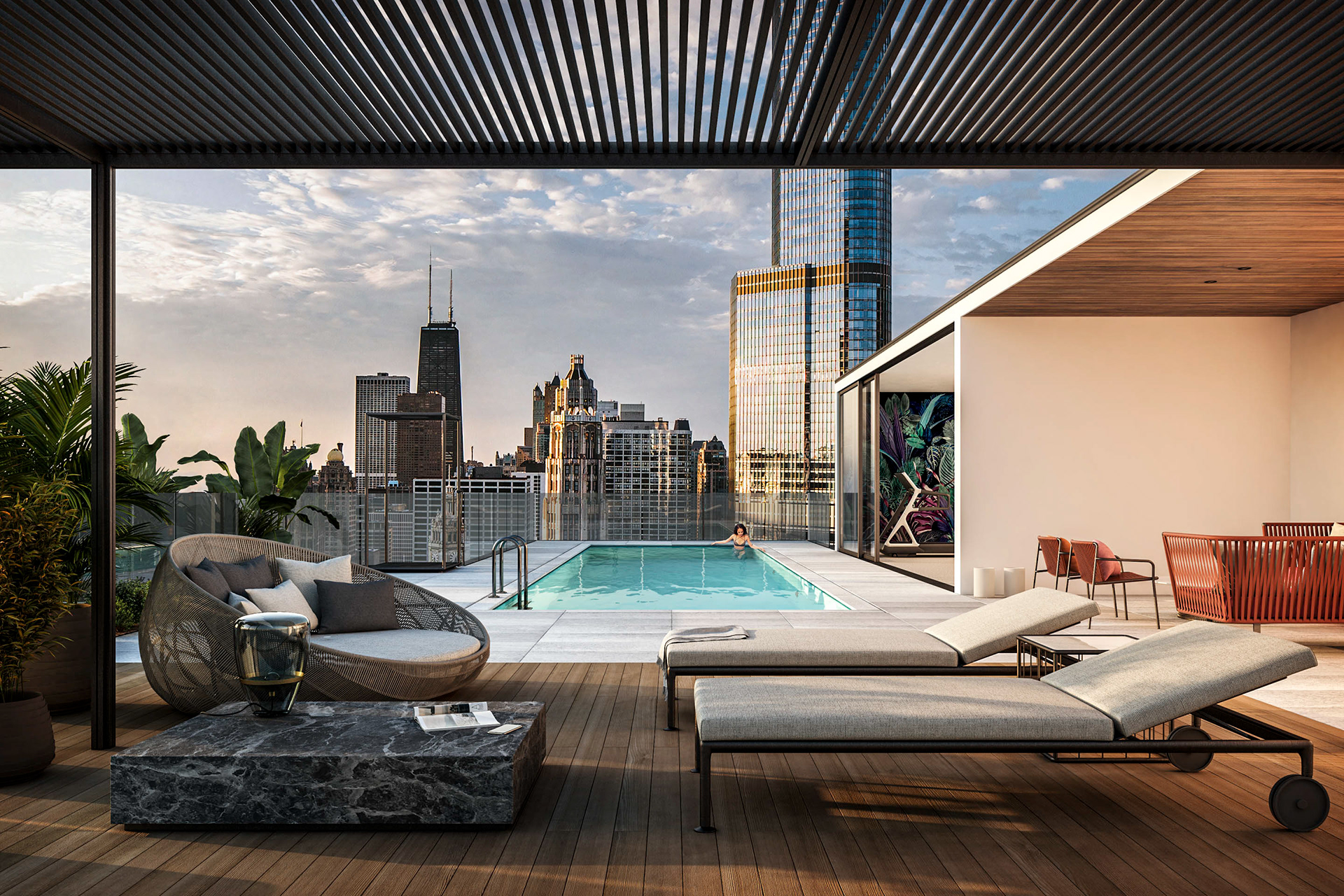 2020 | Rooftop with swimpool | hop! design