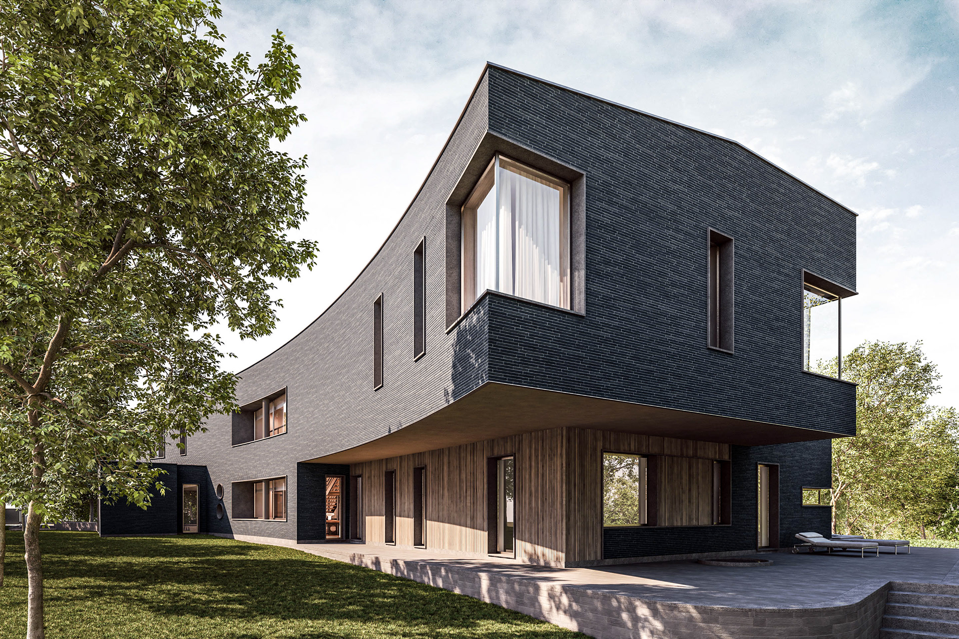 Villa Dariyno | rendering per Raboni Architetti