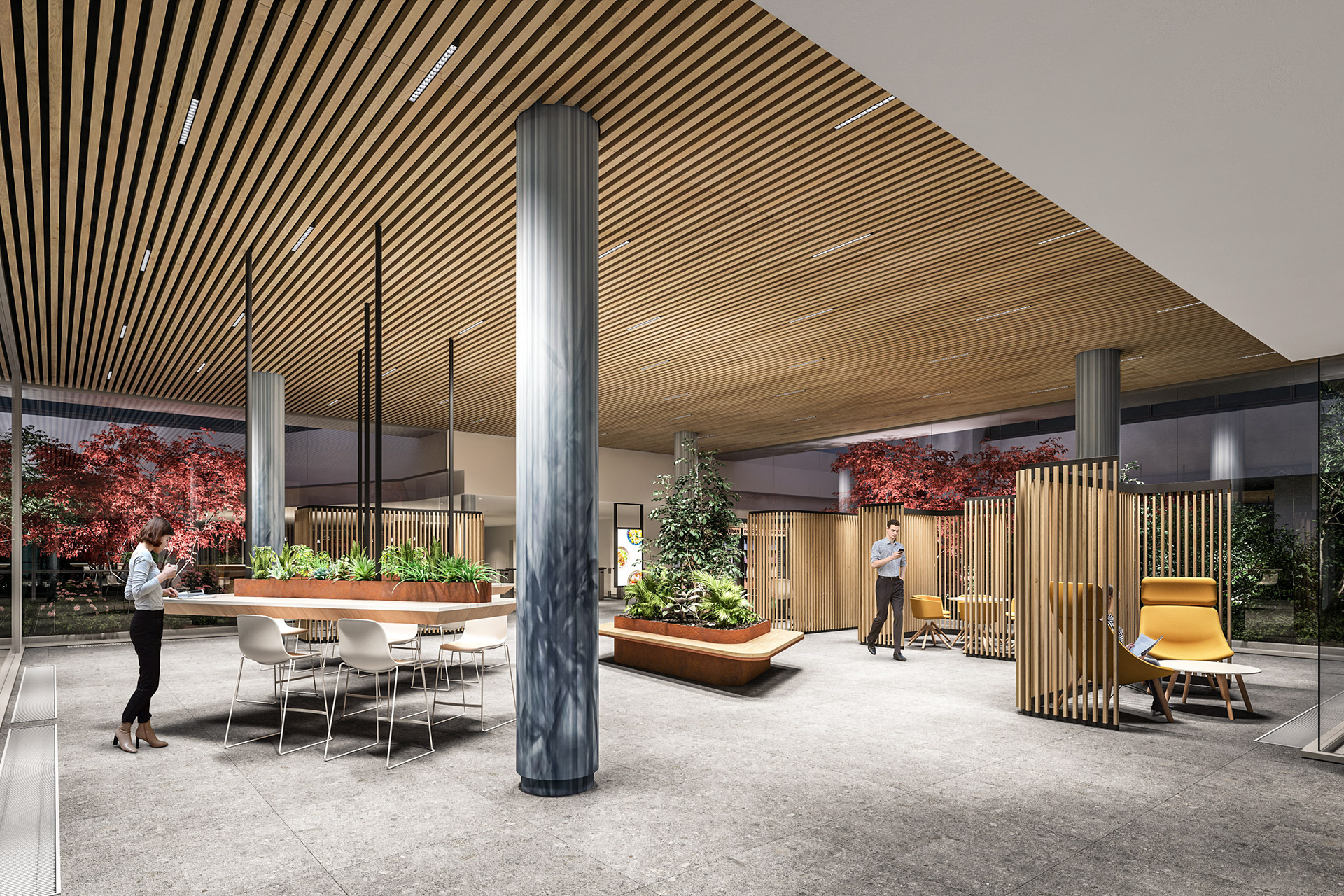 Rendering Spazi Commerciali | Lobby area Centro Leoni Milano