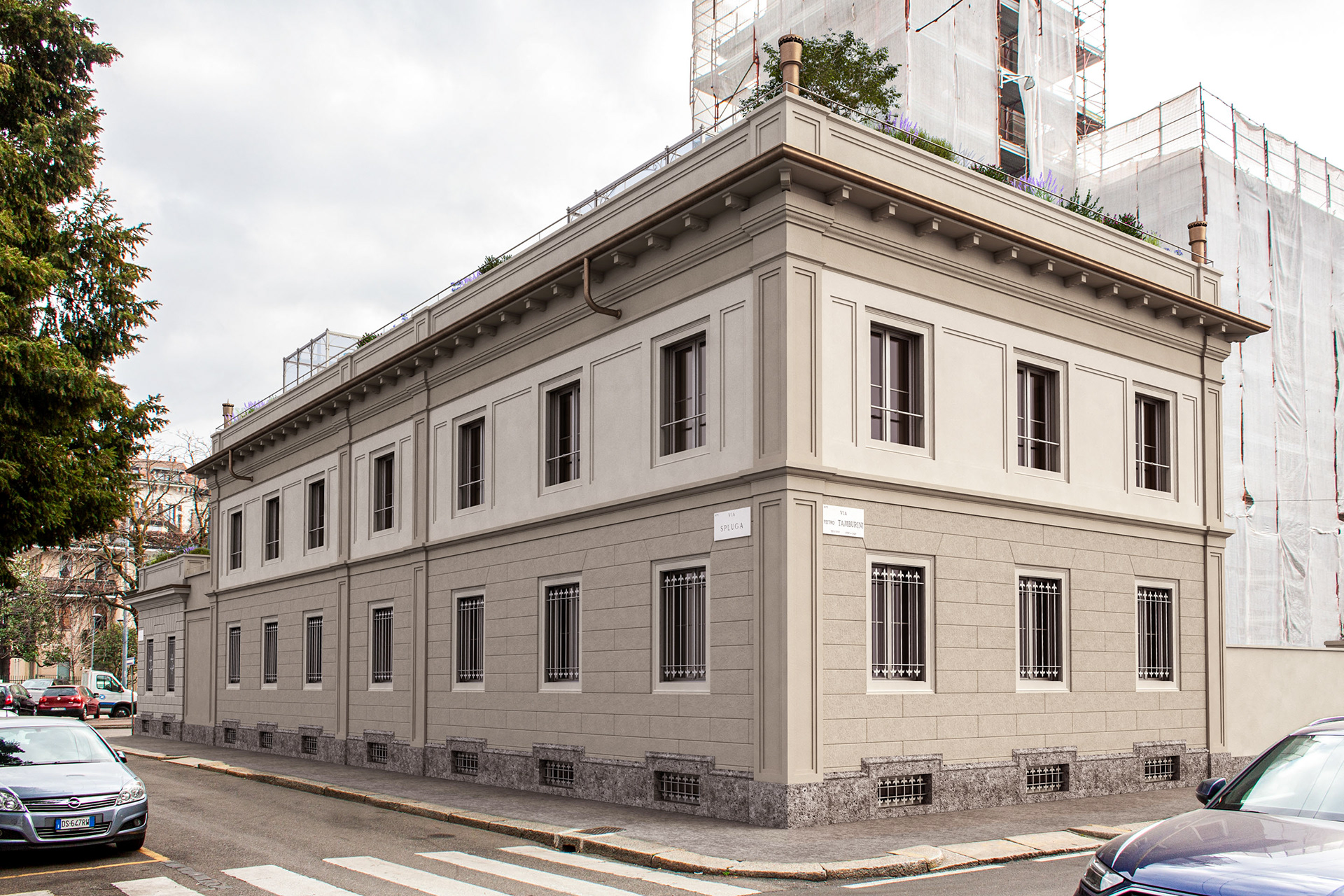 rendering architettura | progetto Villa XX Settembre Milano