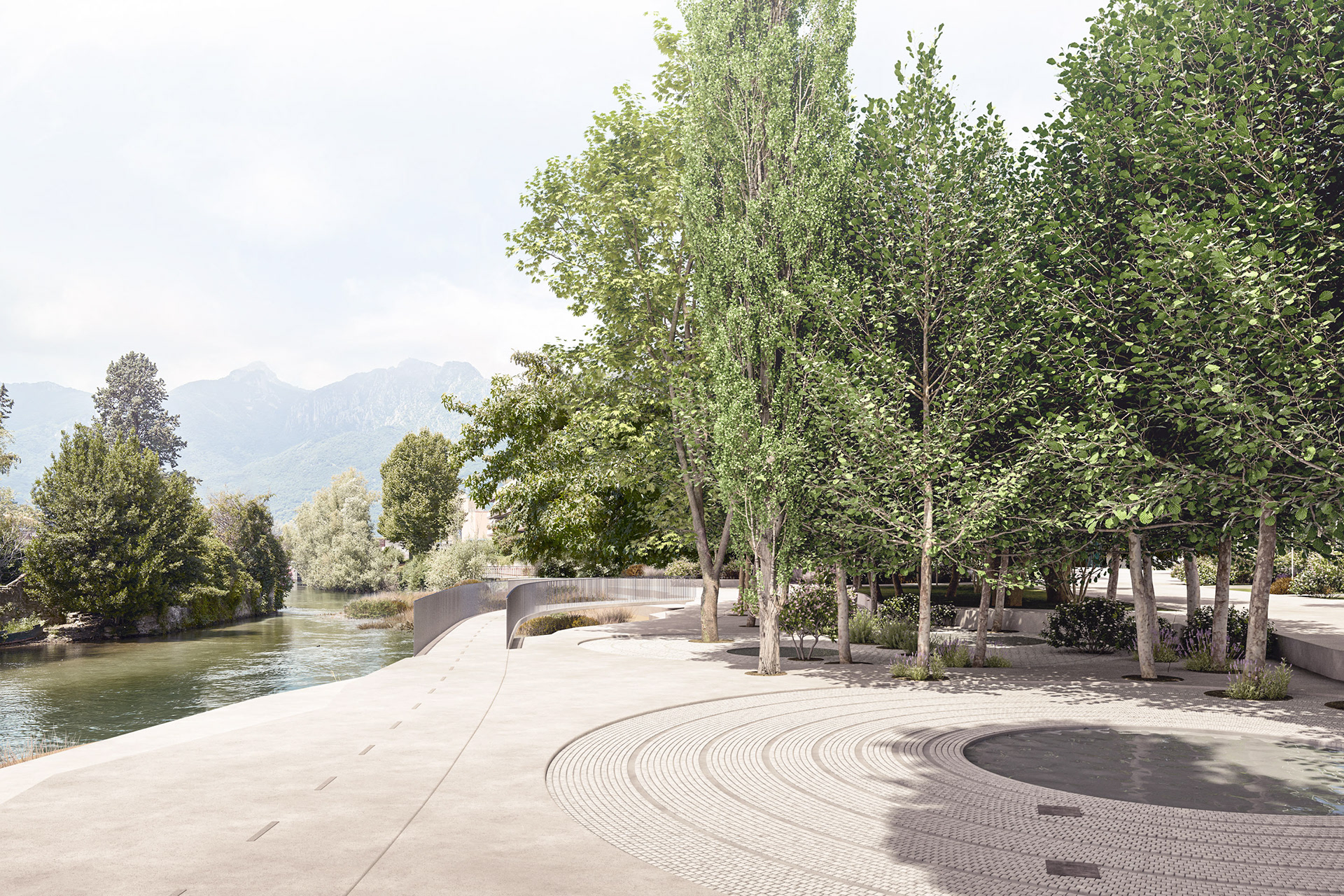 Rendering Landscape | Concorso Waterfront Lecco