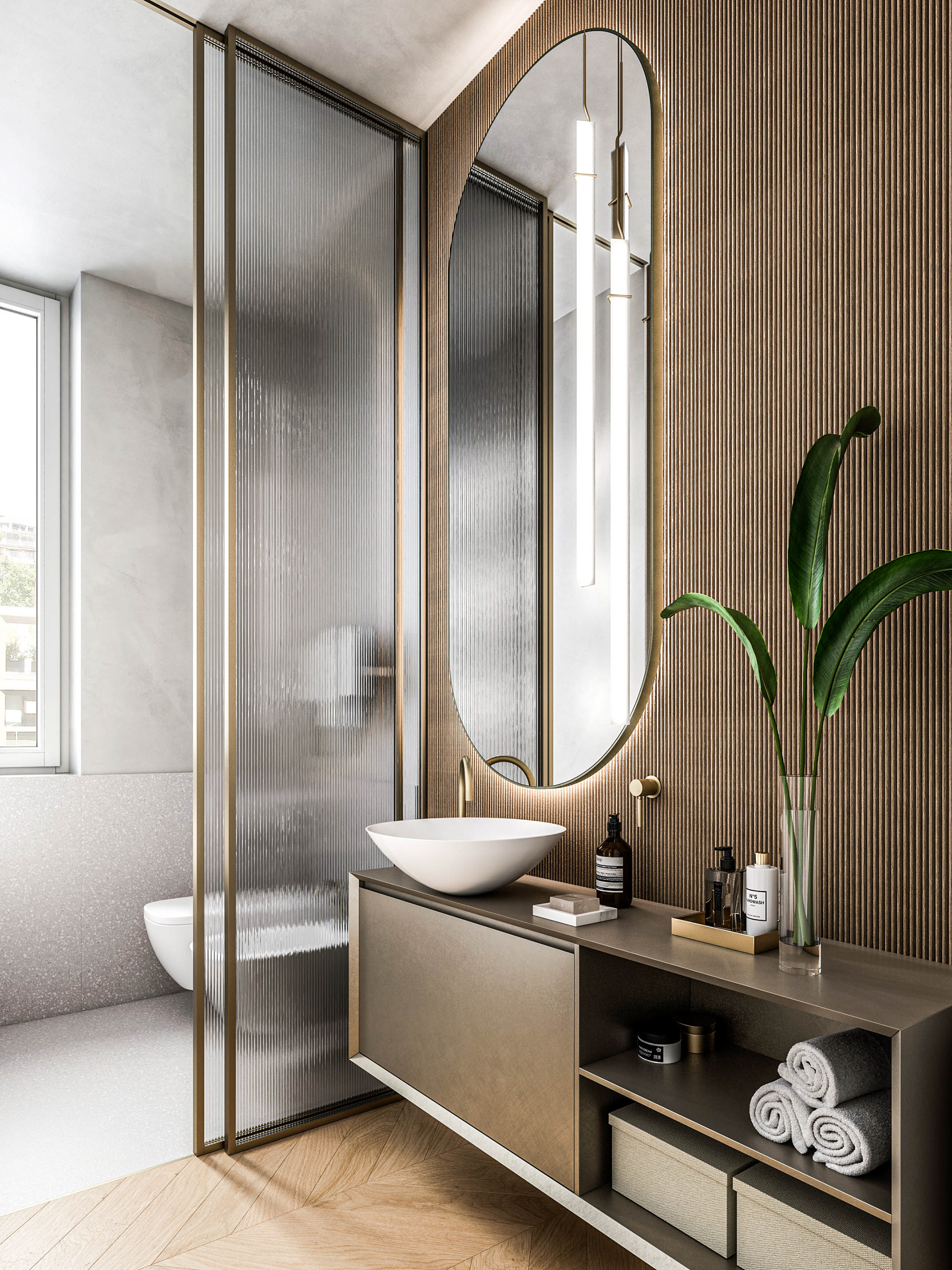 Bagno | rendering per LMArchitettura