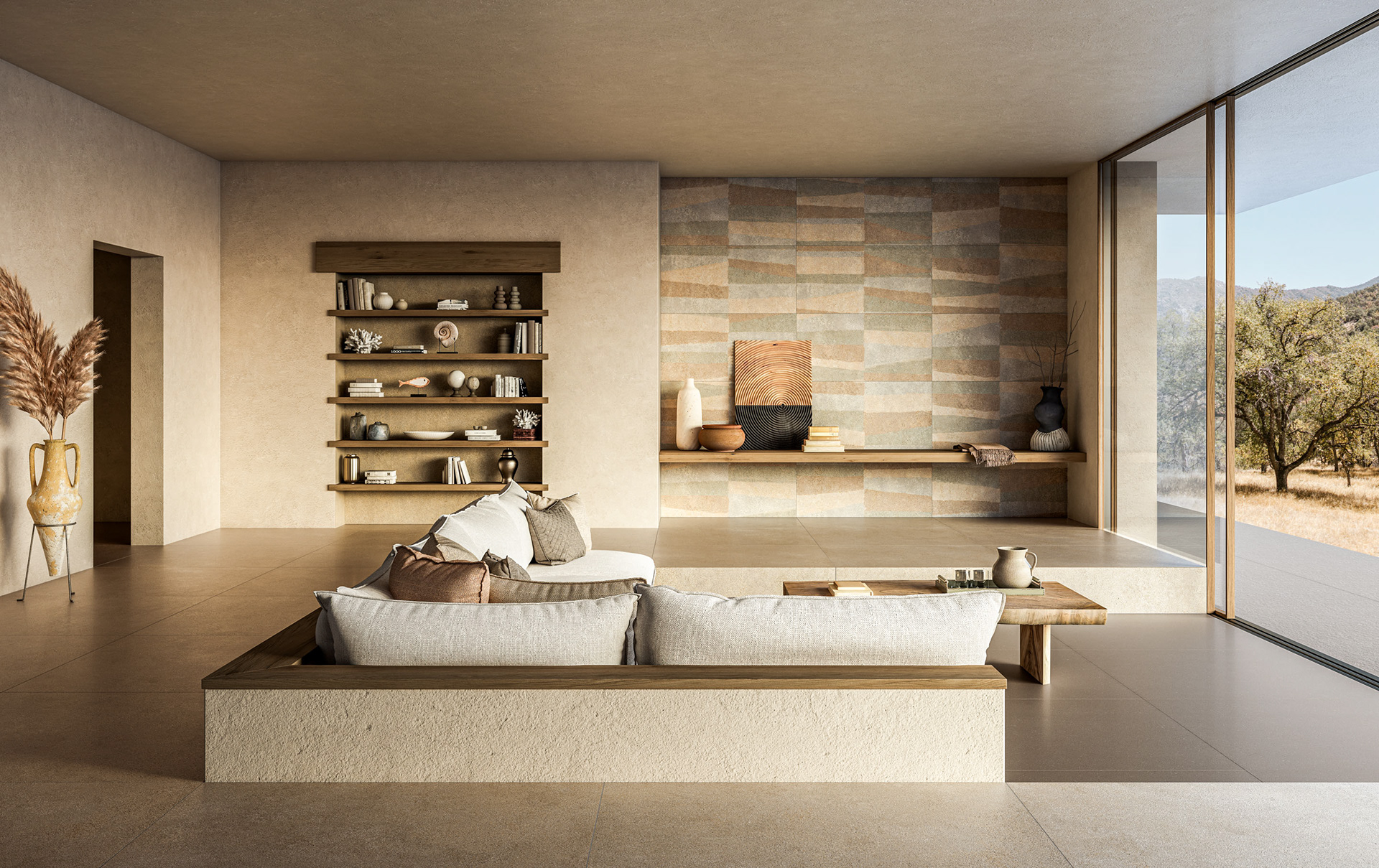 Rendering Design | Collezione Terra | soggiorno