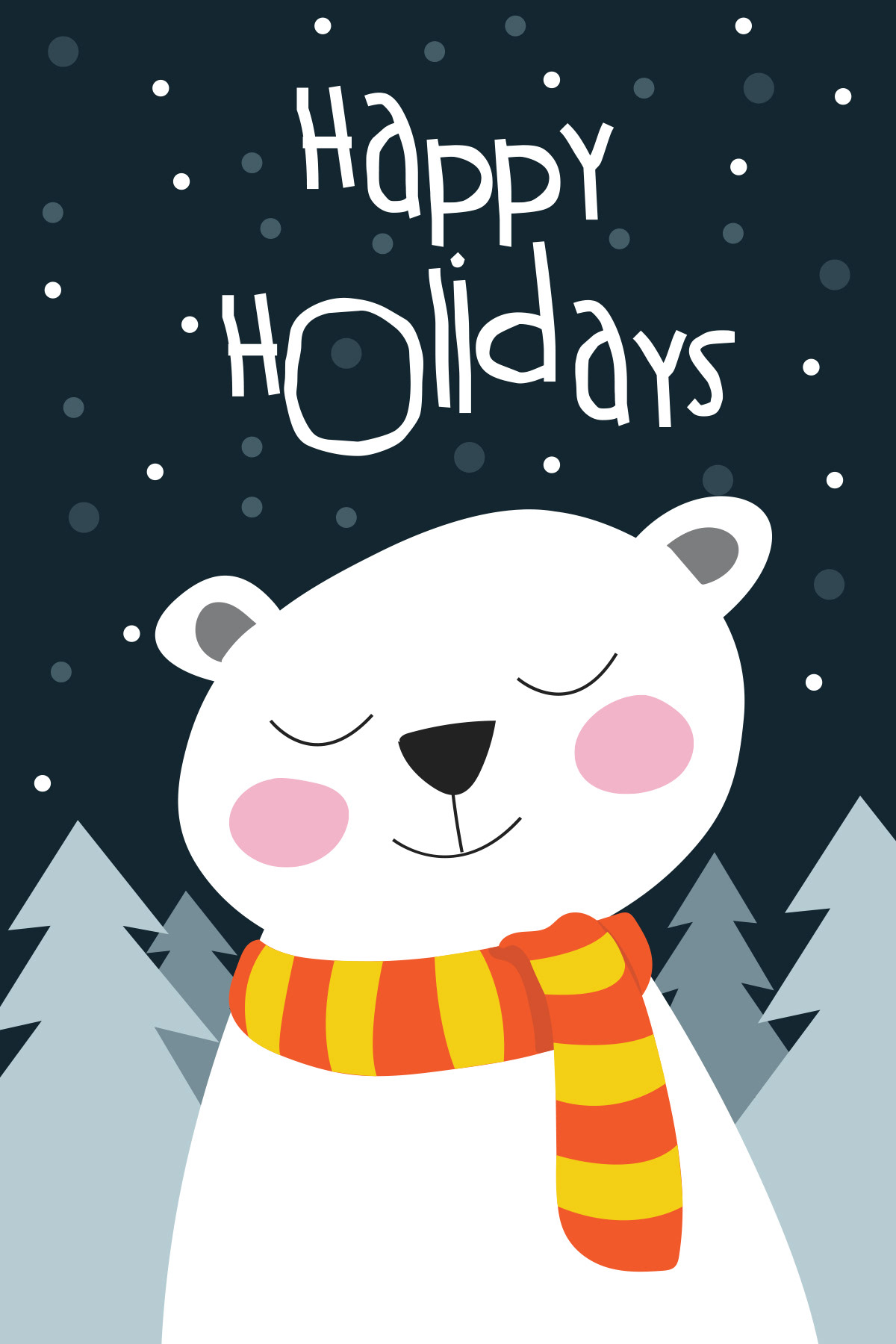 Bear Holiday Card