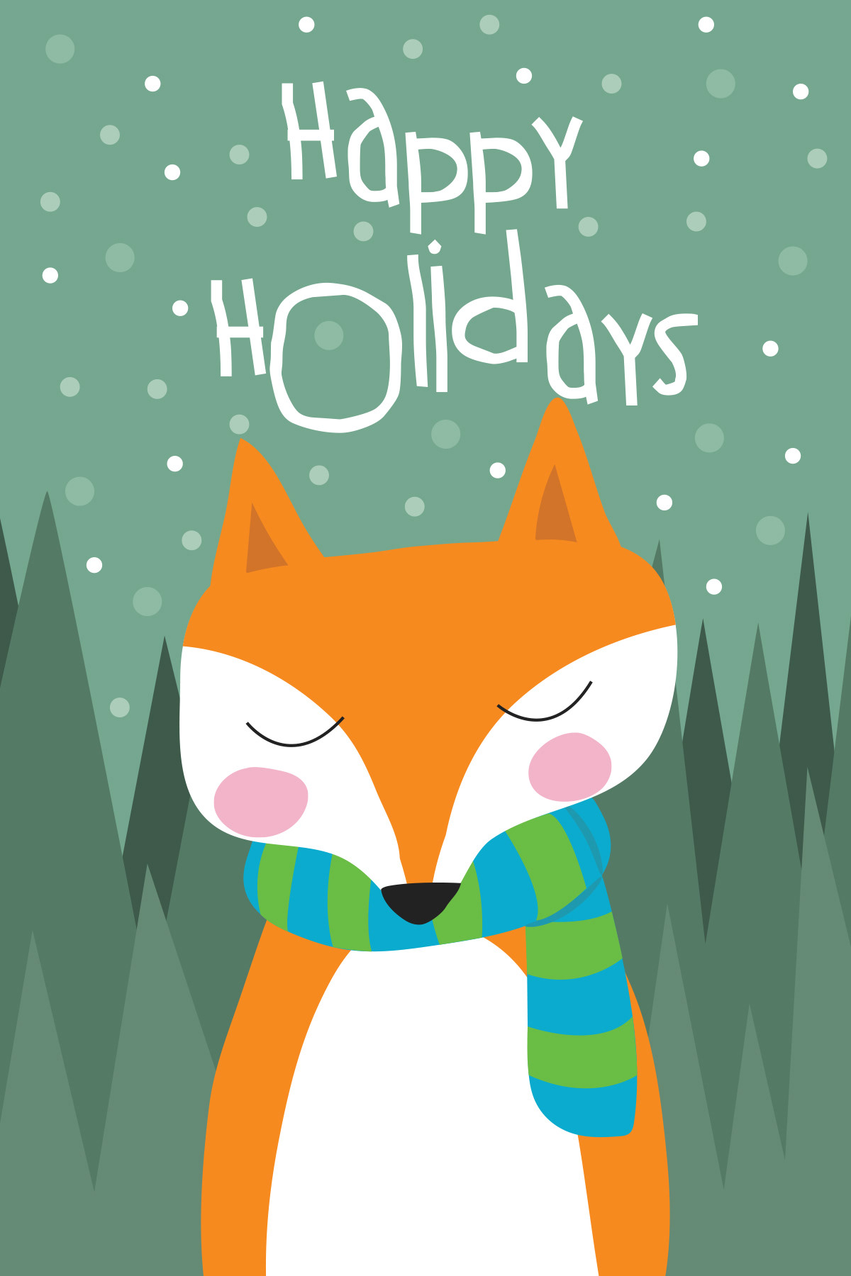 Fox Holiday Card
