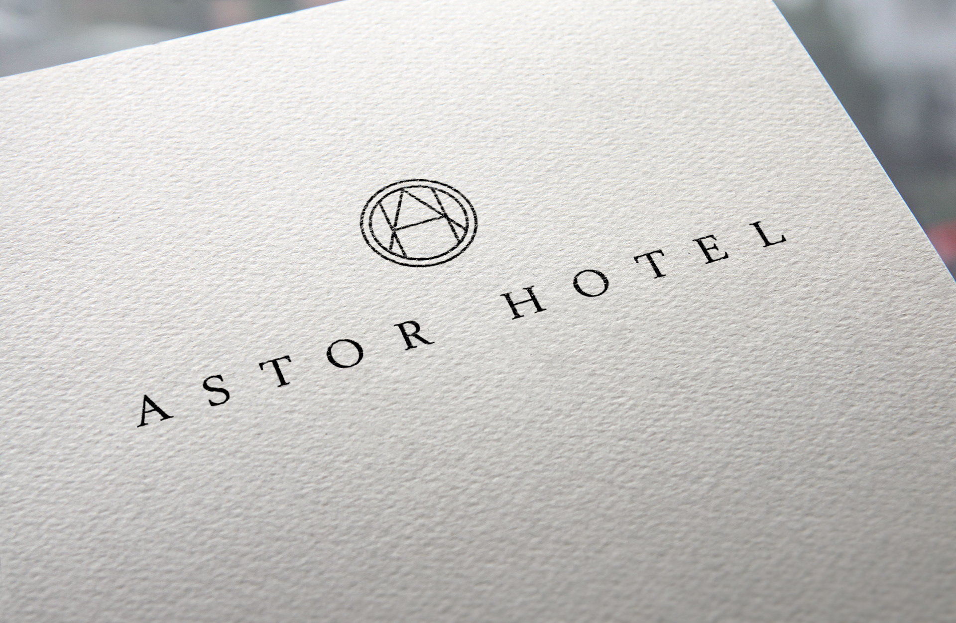 Astor Hotel letterhead detail