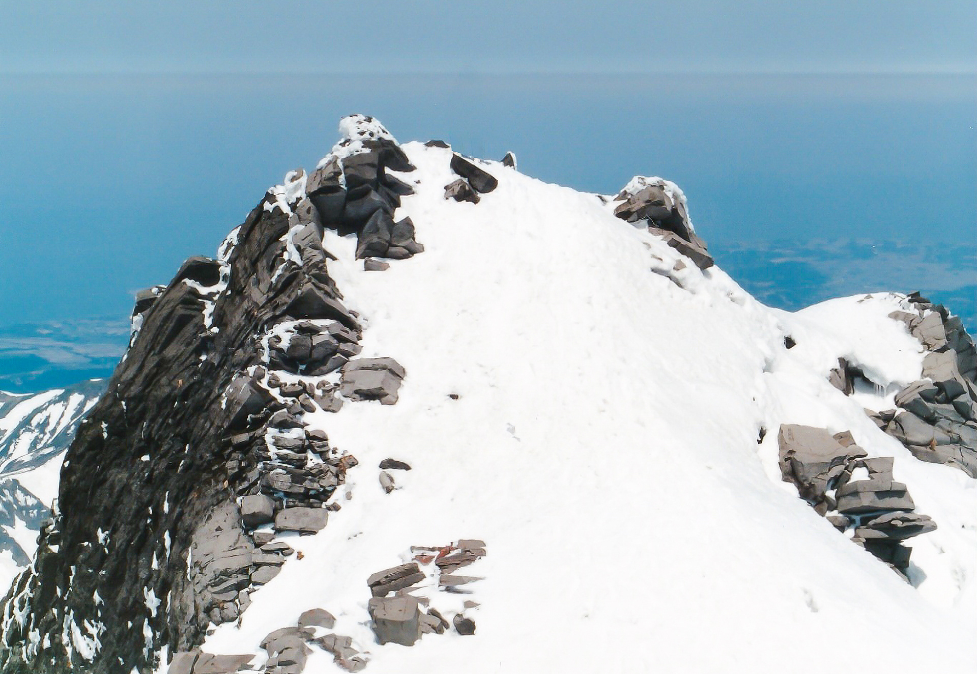 鳥海山山頂のピーク
