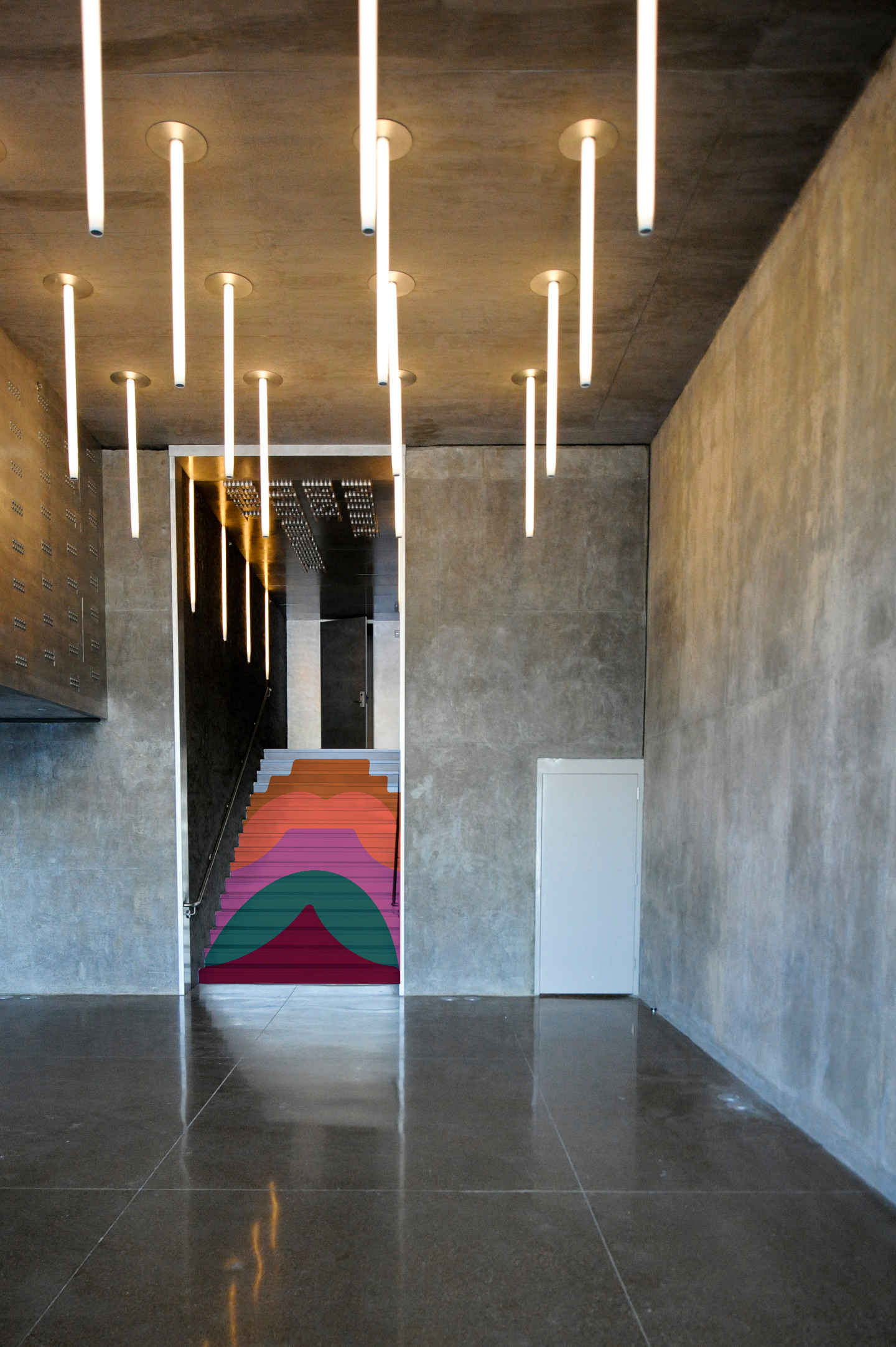Stair Risers Incorporating Brand Elements