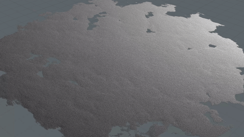 Animated sequence: A close-up of a textured surface with concentric circular patterns.