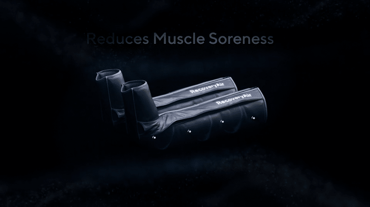Animated sequence: A close-up of a blue RecoveryAir Pump with four hygienic internal chambers highlighted.