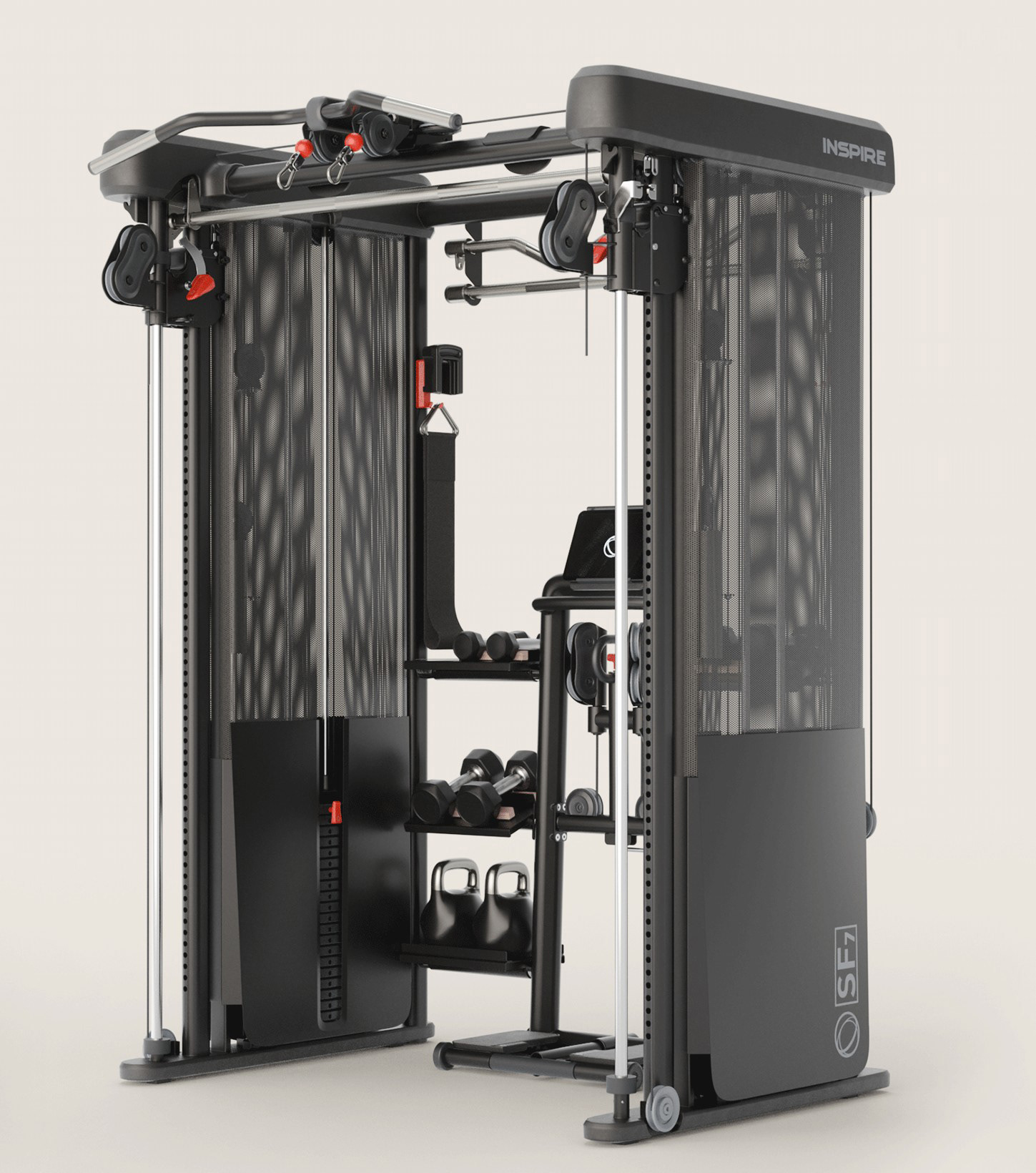 INSPIRE FITNESS - SMITH MACHINE DEVELOPMENT - Smith Machine Industrial Design Development by DNGR Ltd. Creative visualization project