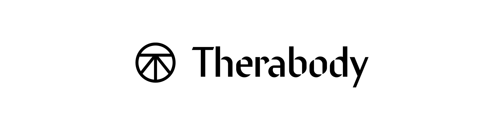 Therabody logo featuring a circular design element and the brand name in bold, black font.