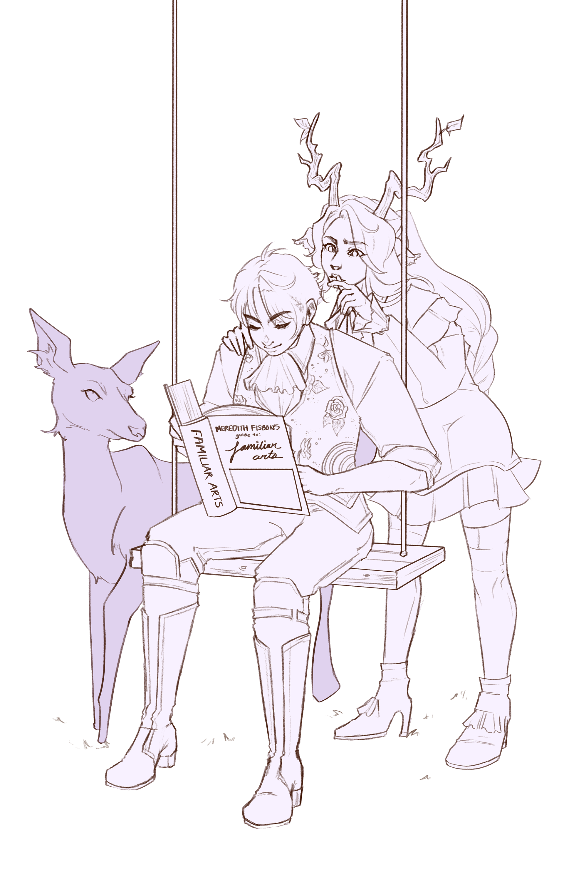 Liam + Diana | Line Art