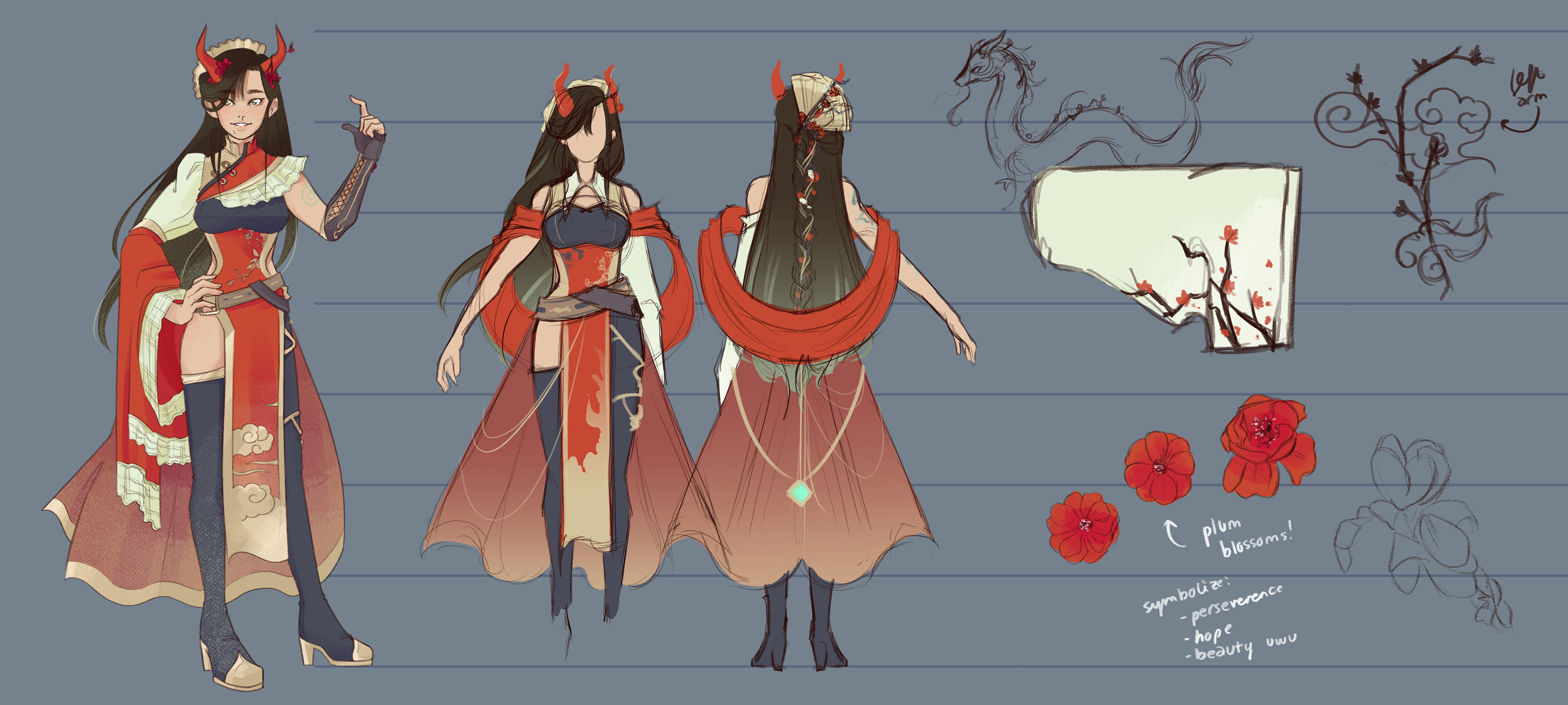 Genshin-inspired Character Design | Lia Huang