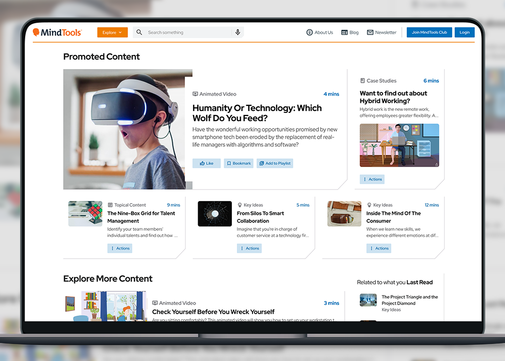 Mindtools Experience