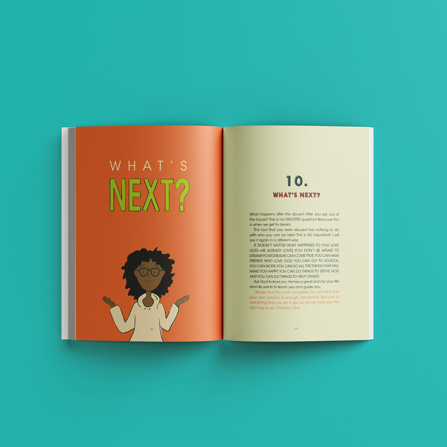 Children's book illustration on tough subjects. Helping kids in need book design.