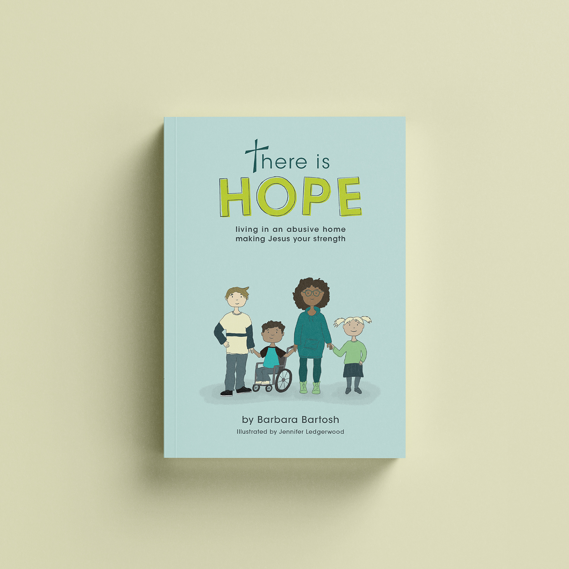 Book Cover Design for There is Hope, Contagious Overcomers. Illustrated by book cover designer Jennifer of Ledgerwood Designs.