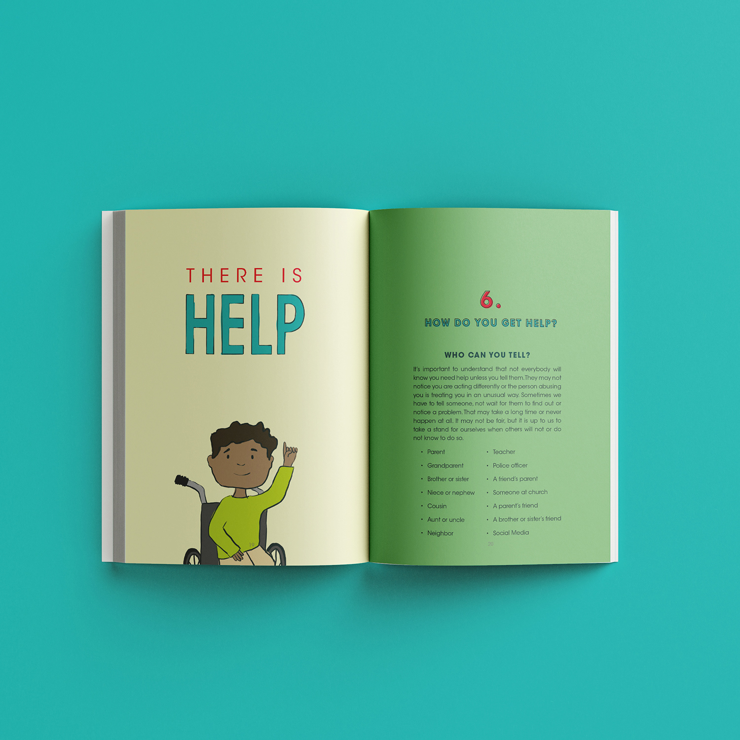 Here is Help, children's book illustration for kids in need. Created by Jennifer of Ledgerwood Design.