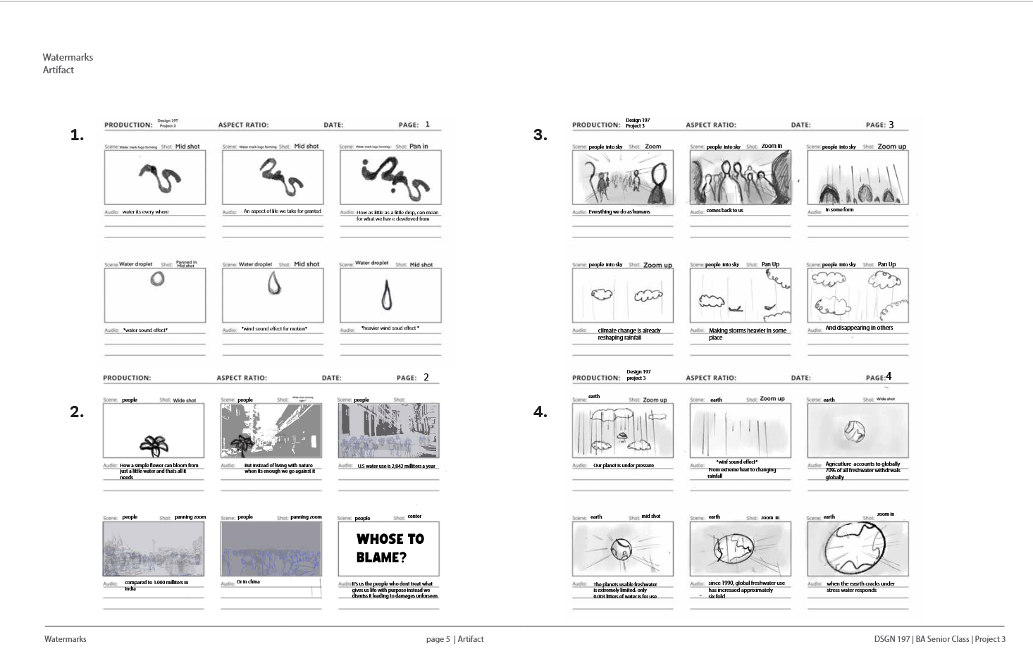 varations of storyboard