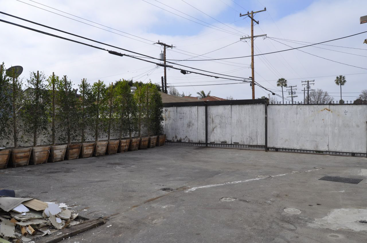 Pre-Construction Patio Area