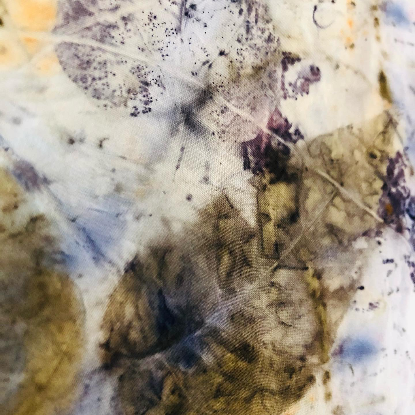 Autumn leaves, iron mordant