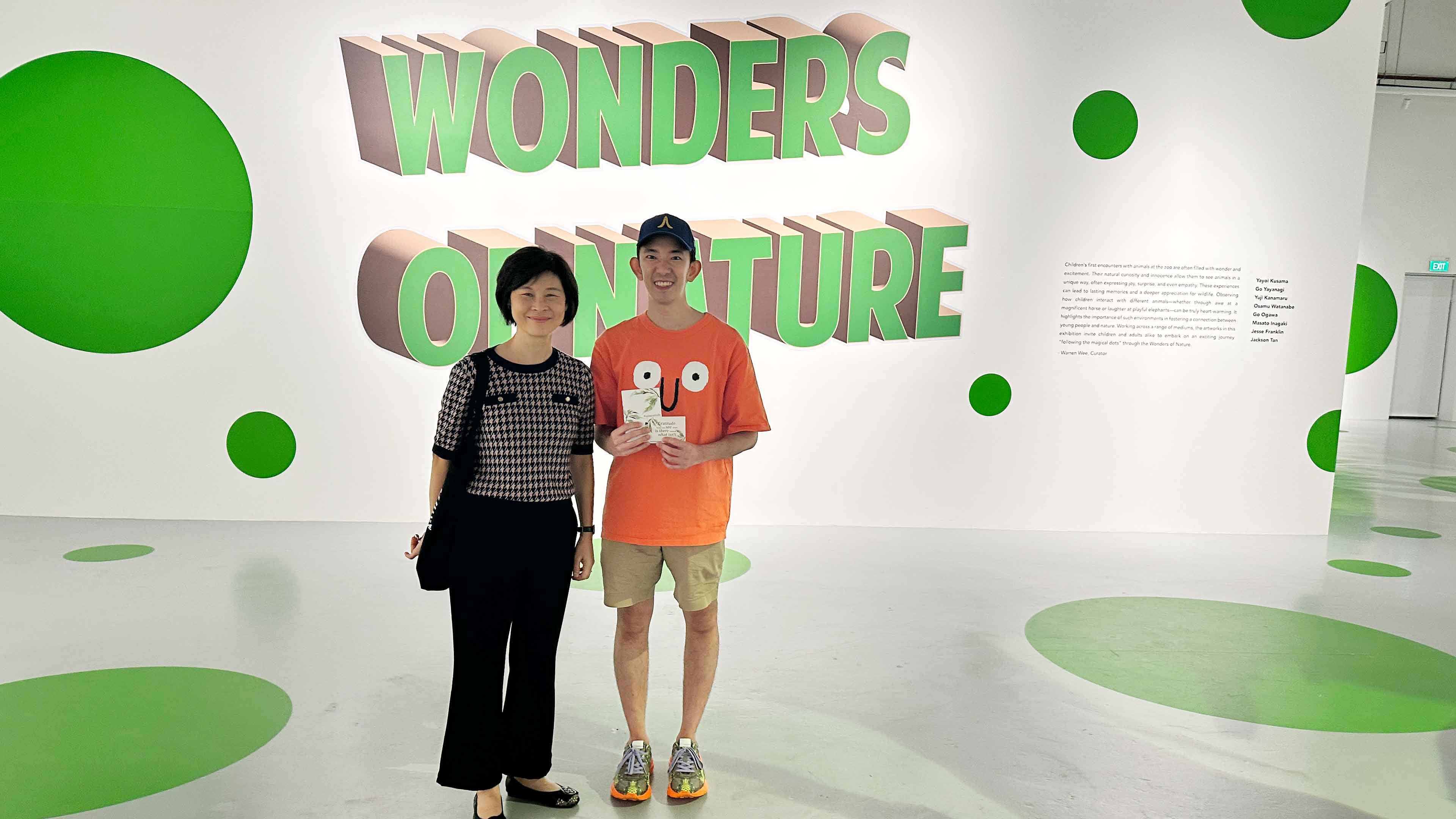 Mrs Tan-Soh Wai Lan, President of Nanyang Academy of Fine Arts (NAFA) with Warren Wee