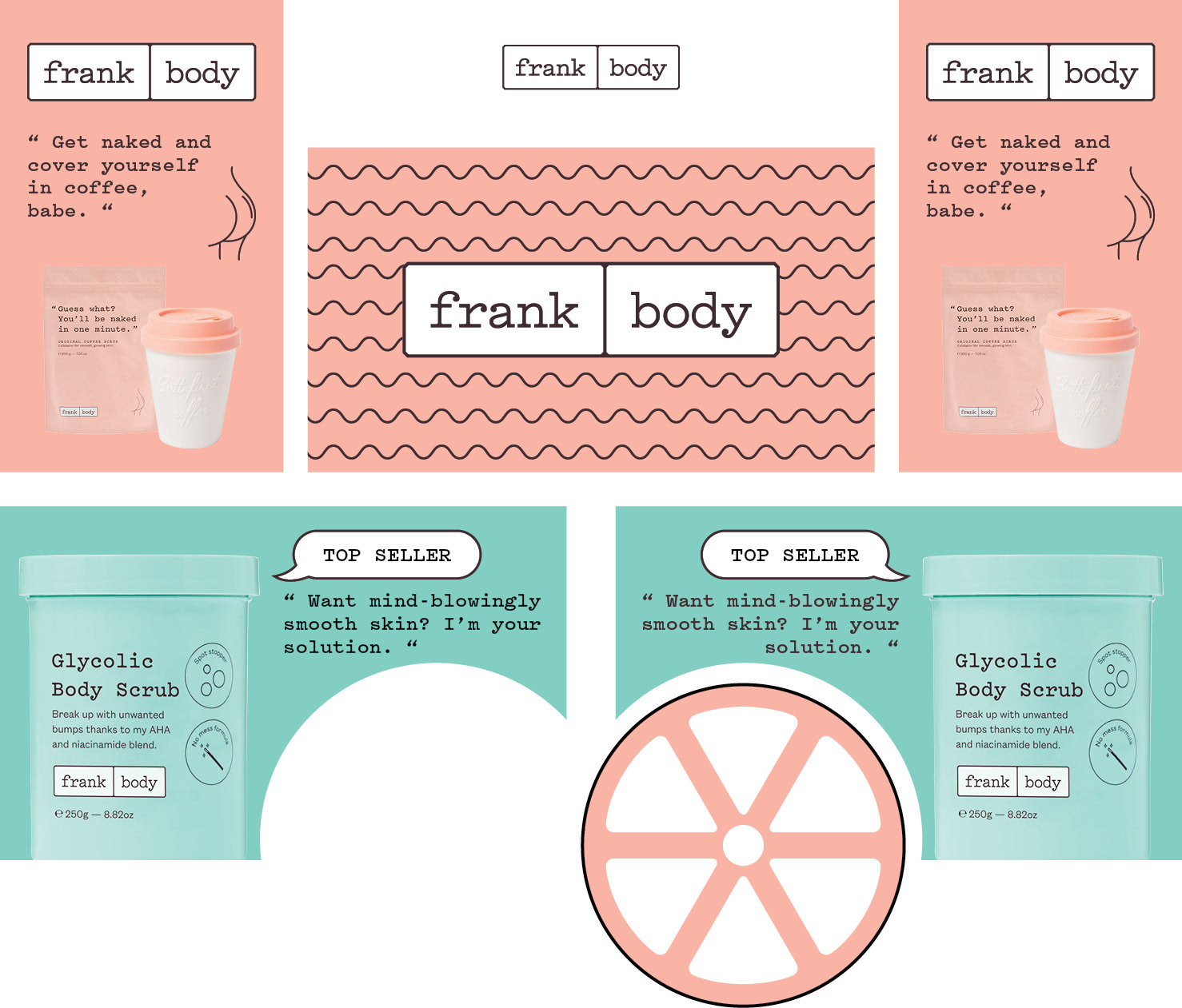 Visuals for the Frank Body Cart