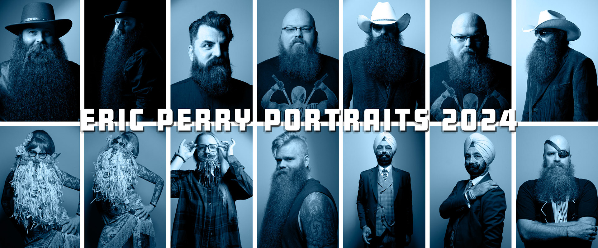 2024 Great American Beard and Moustache Championship Portraits by Eric Perry