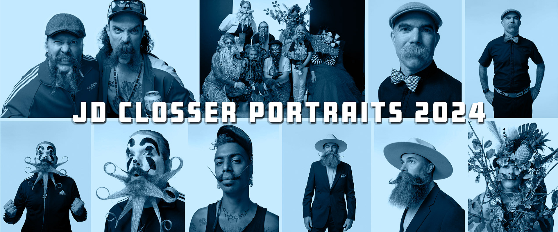 2024 Great American Beard and Moustache Championship Portraits by JD Closser