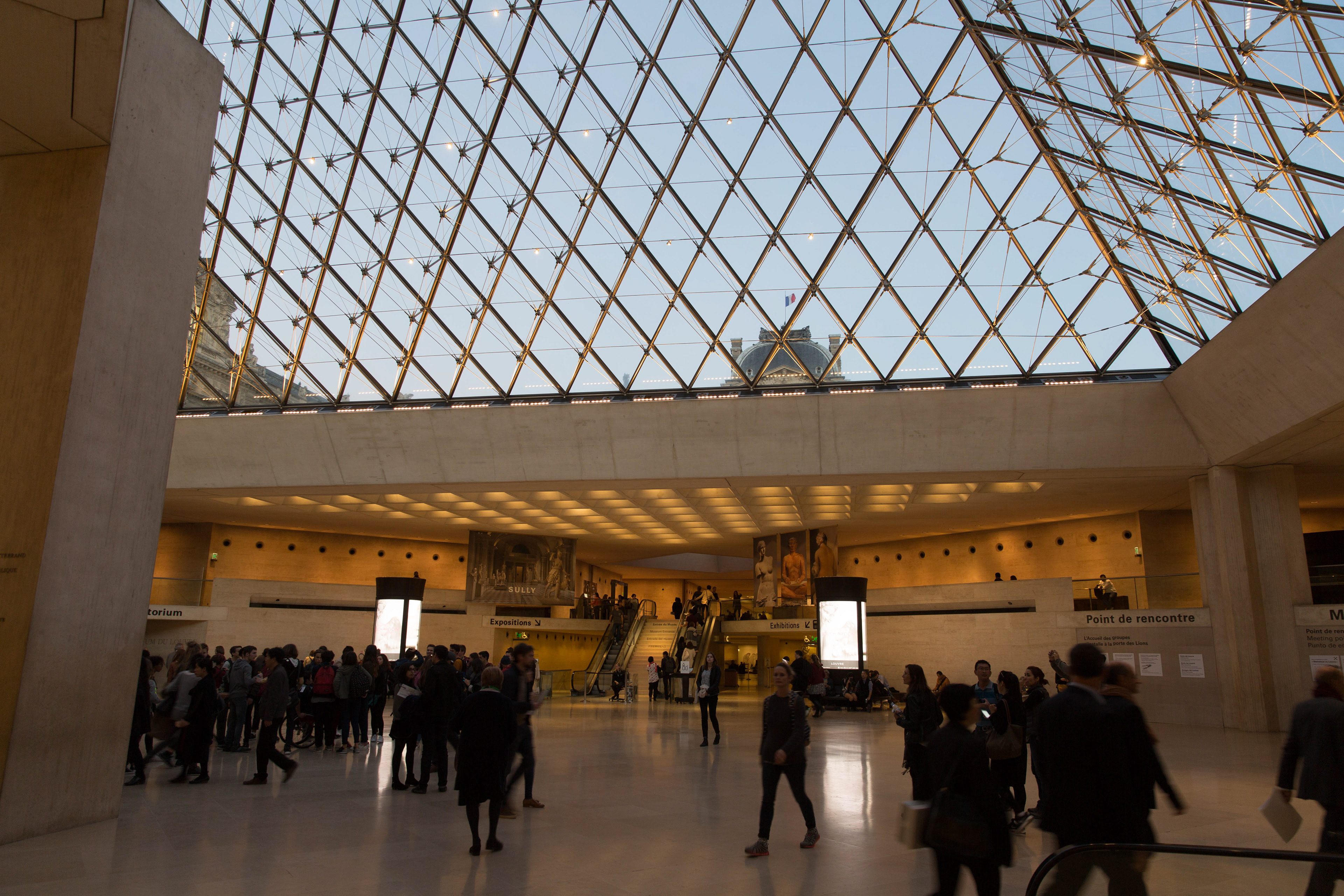 The Louvre under the pyramid