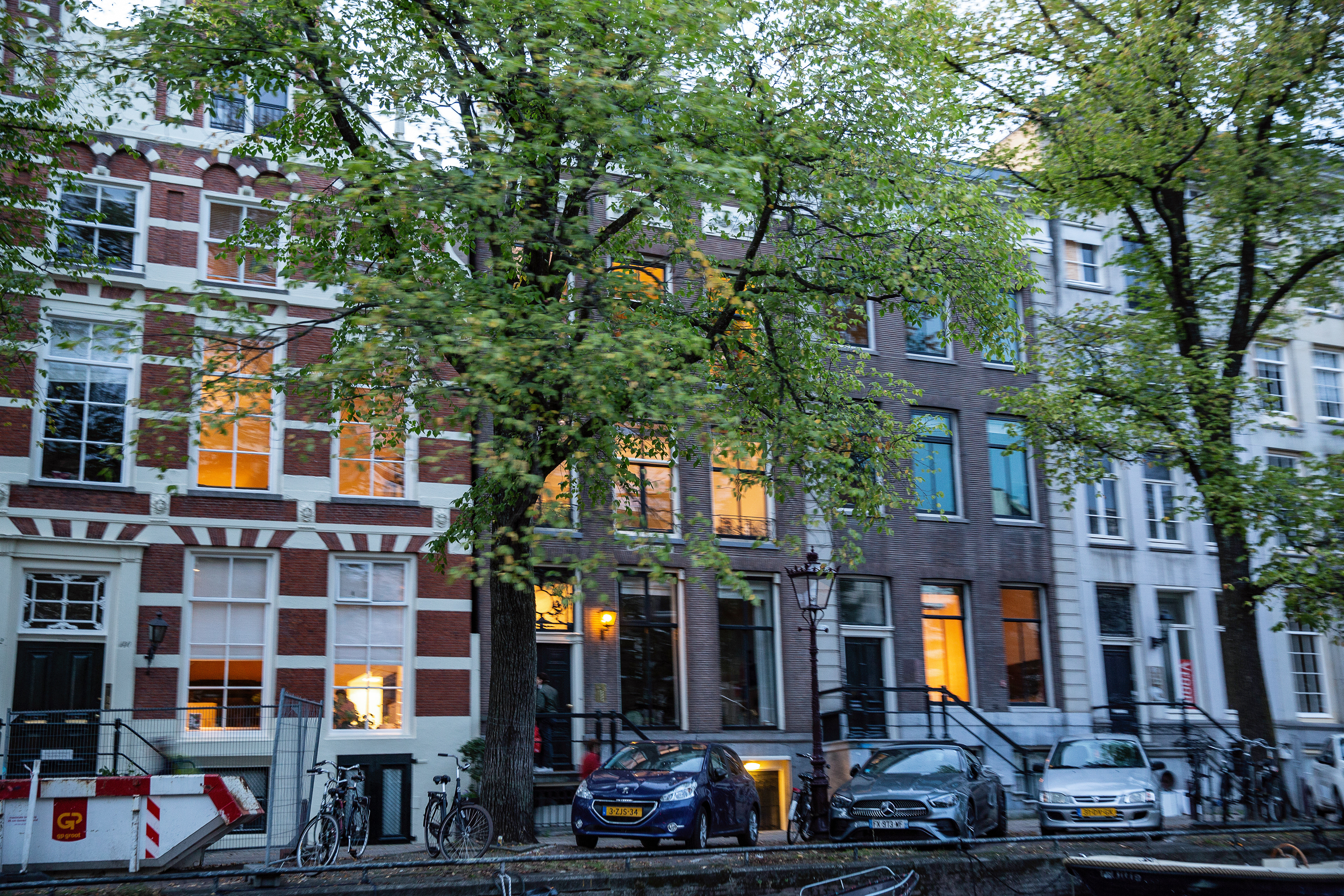 Along a Canal in Amsterdam