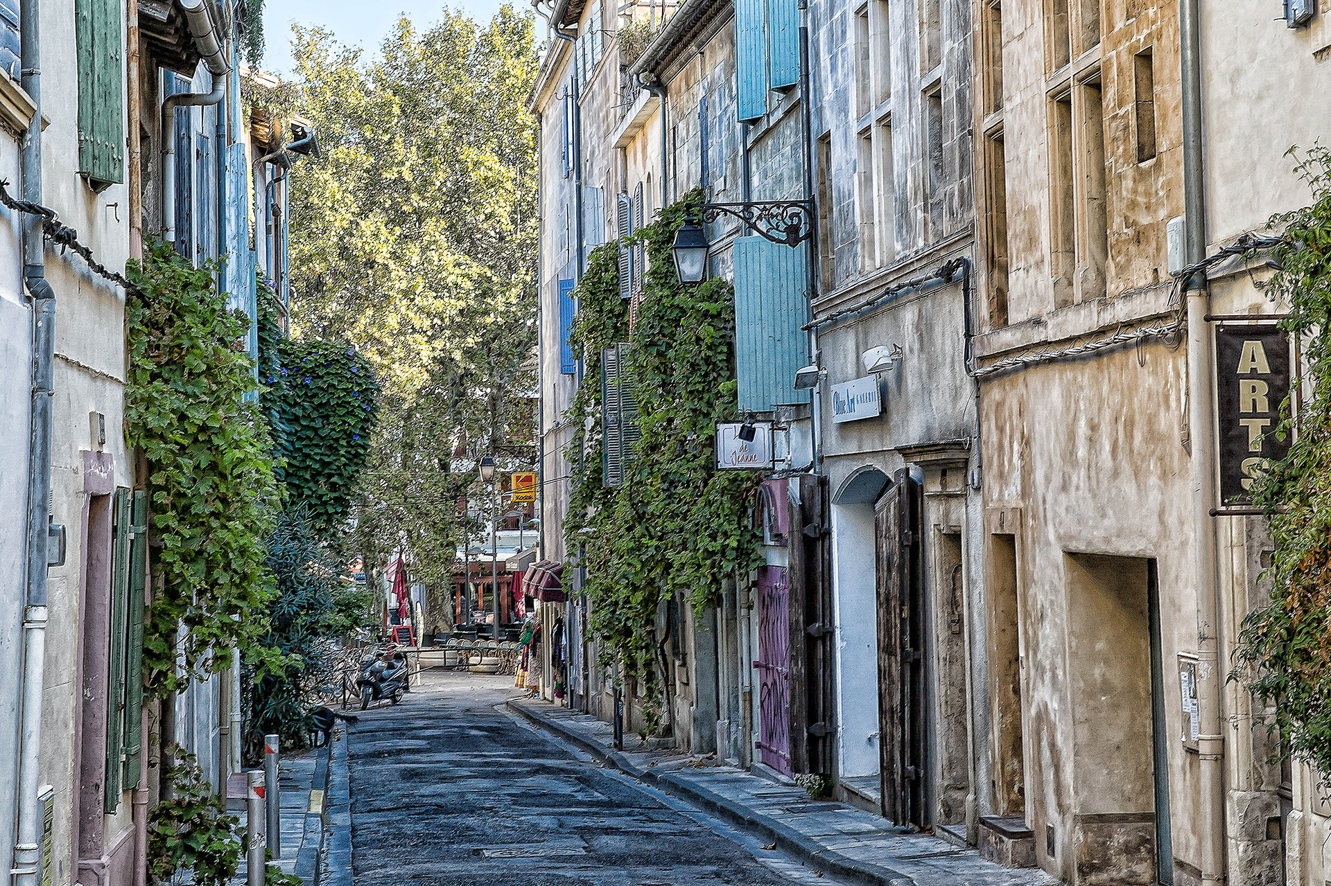 Small street in Lyon France