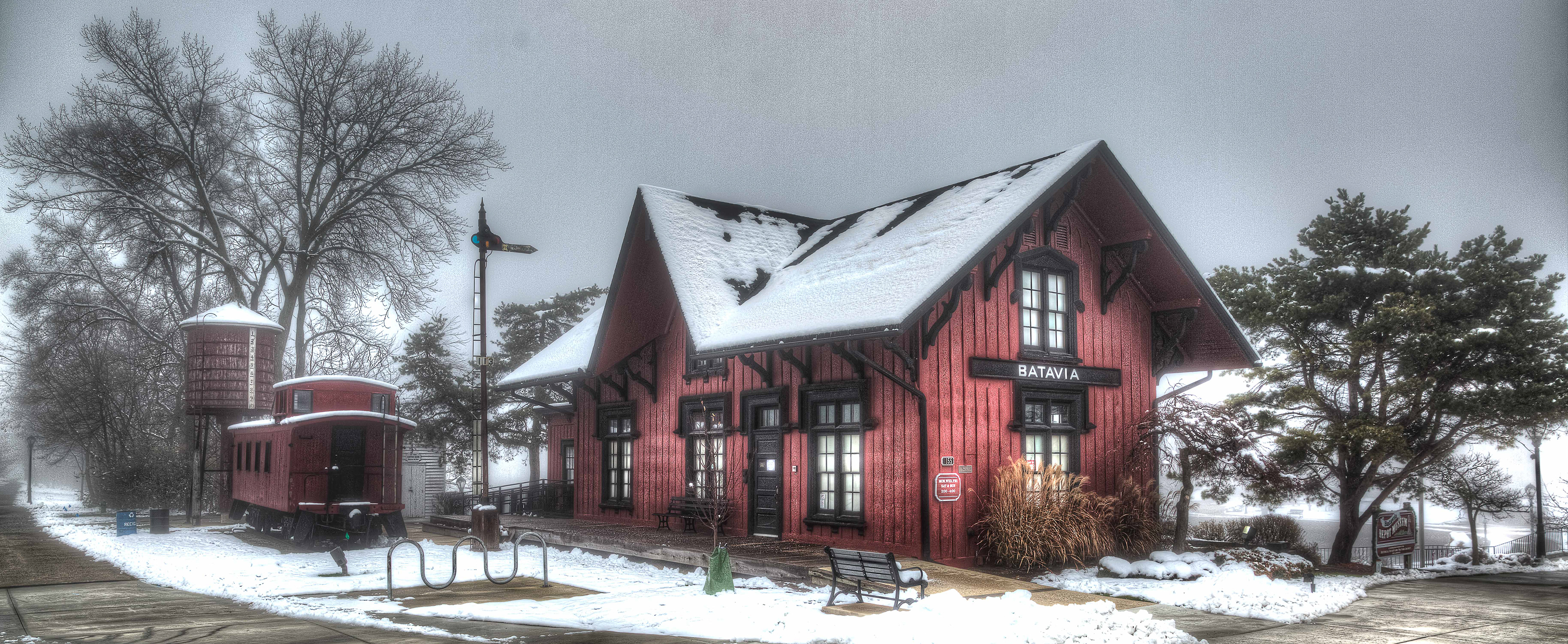 Depot Museum in the Winter