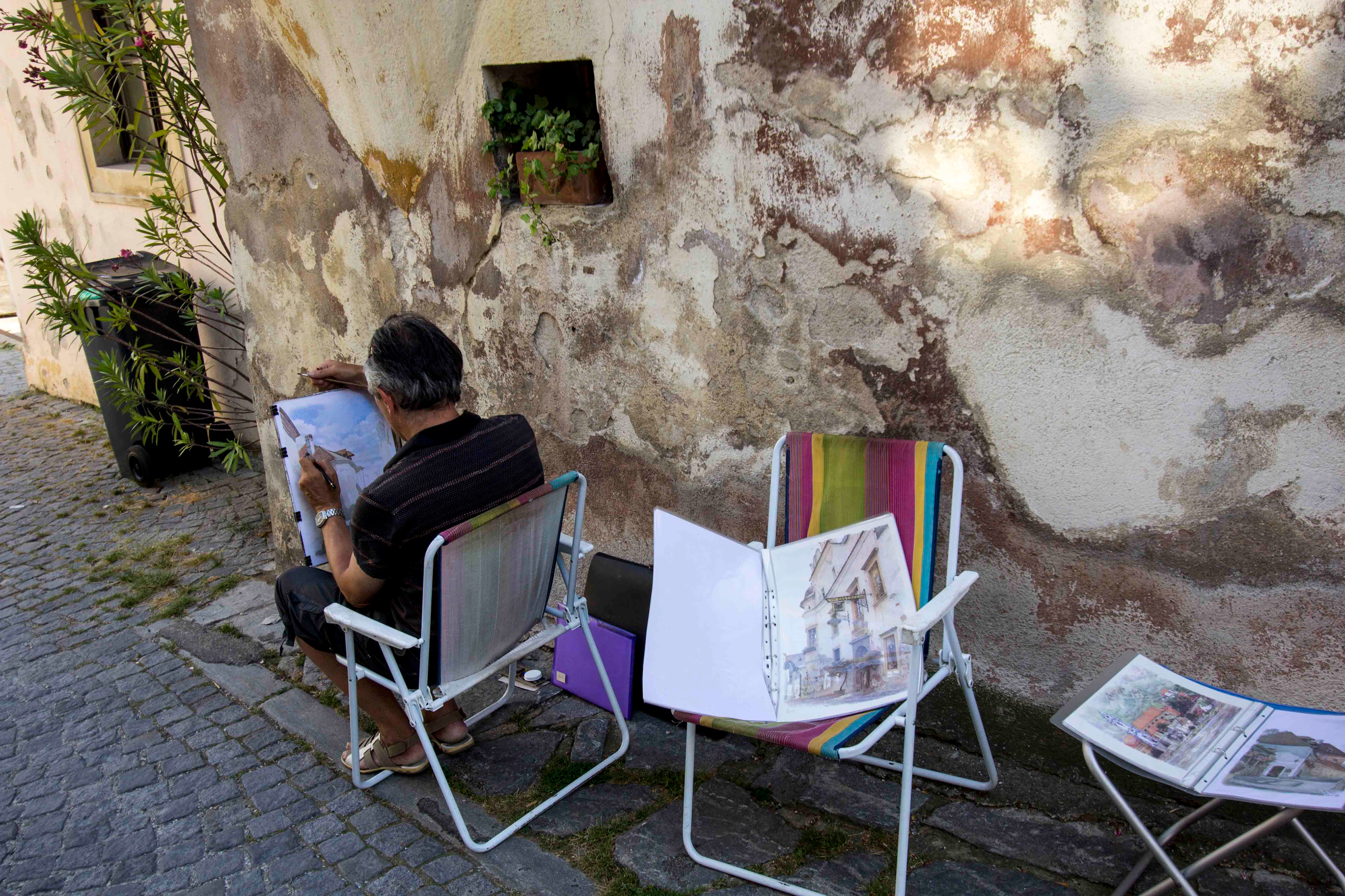Artist in Durnstein