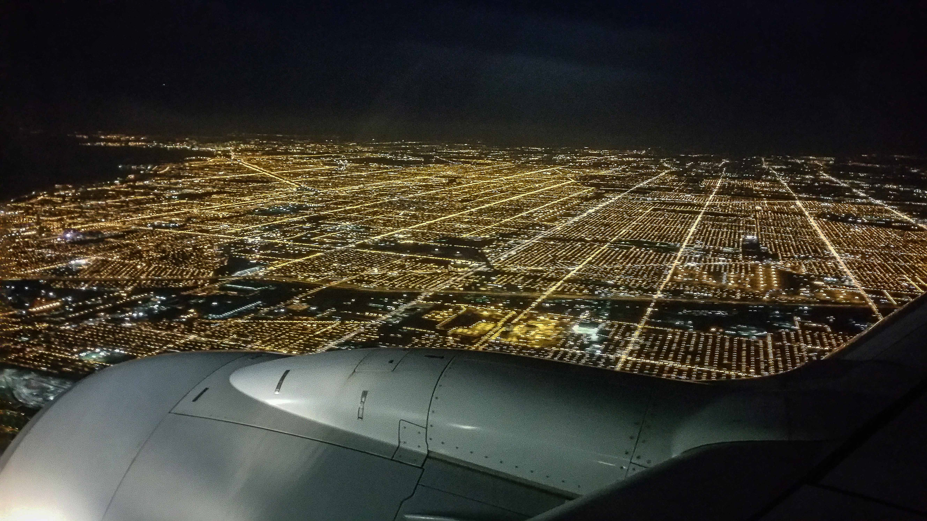 Landing at Ohare Airport