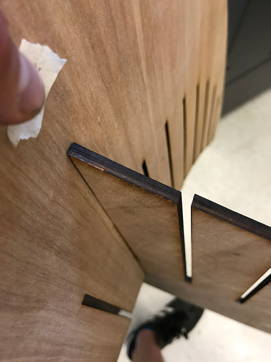 Assembly of laser cut sections