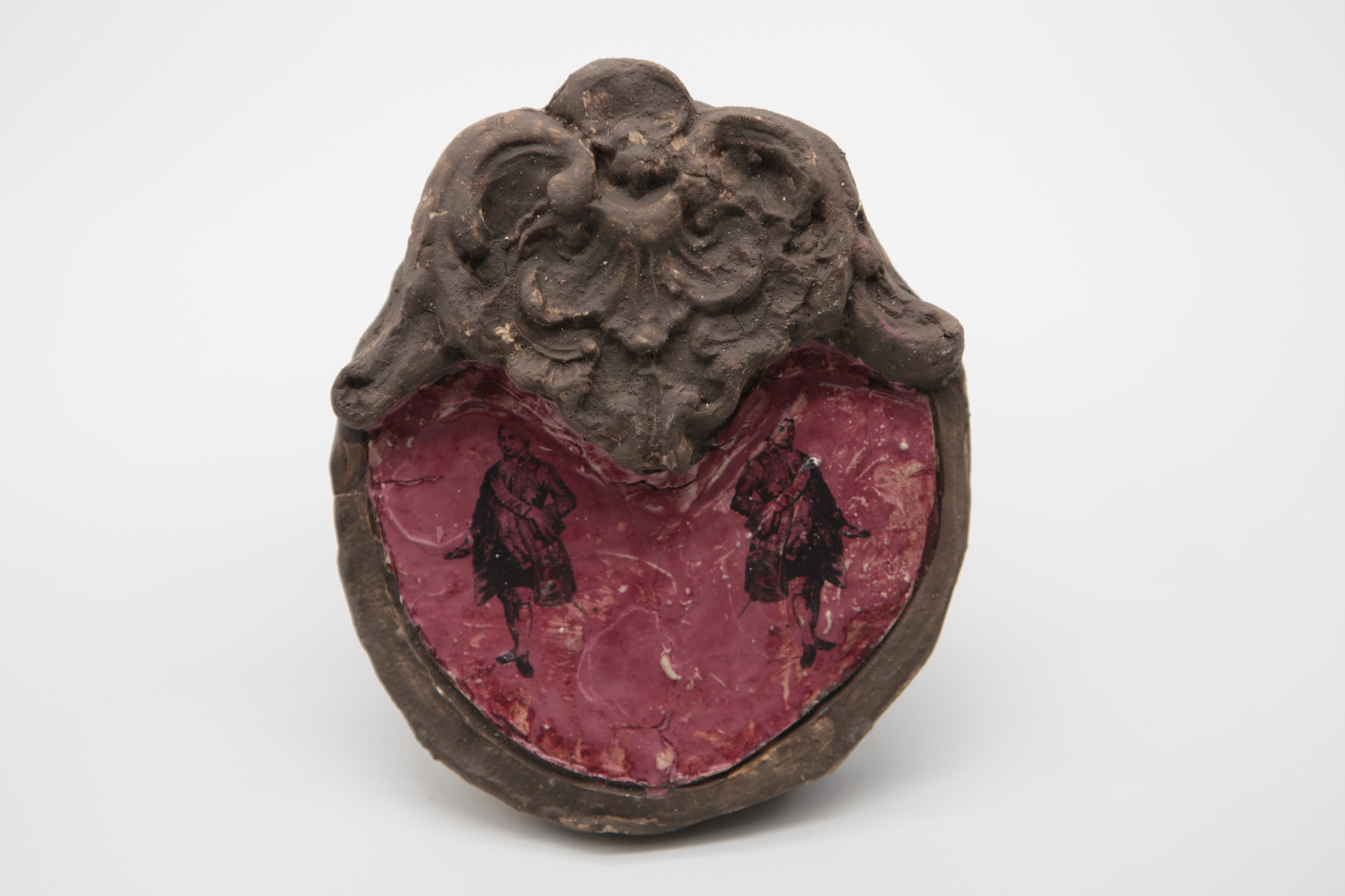 The Governor (true rose), Decal and glaze on earthenware, 2018