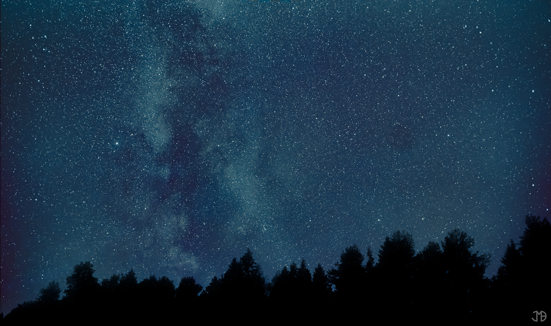 Milky Way star field over Umeå