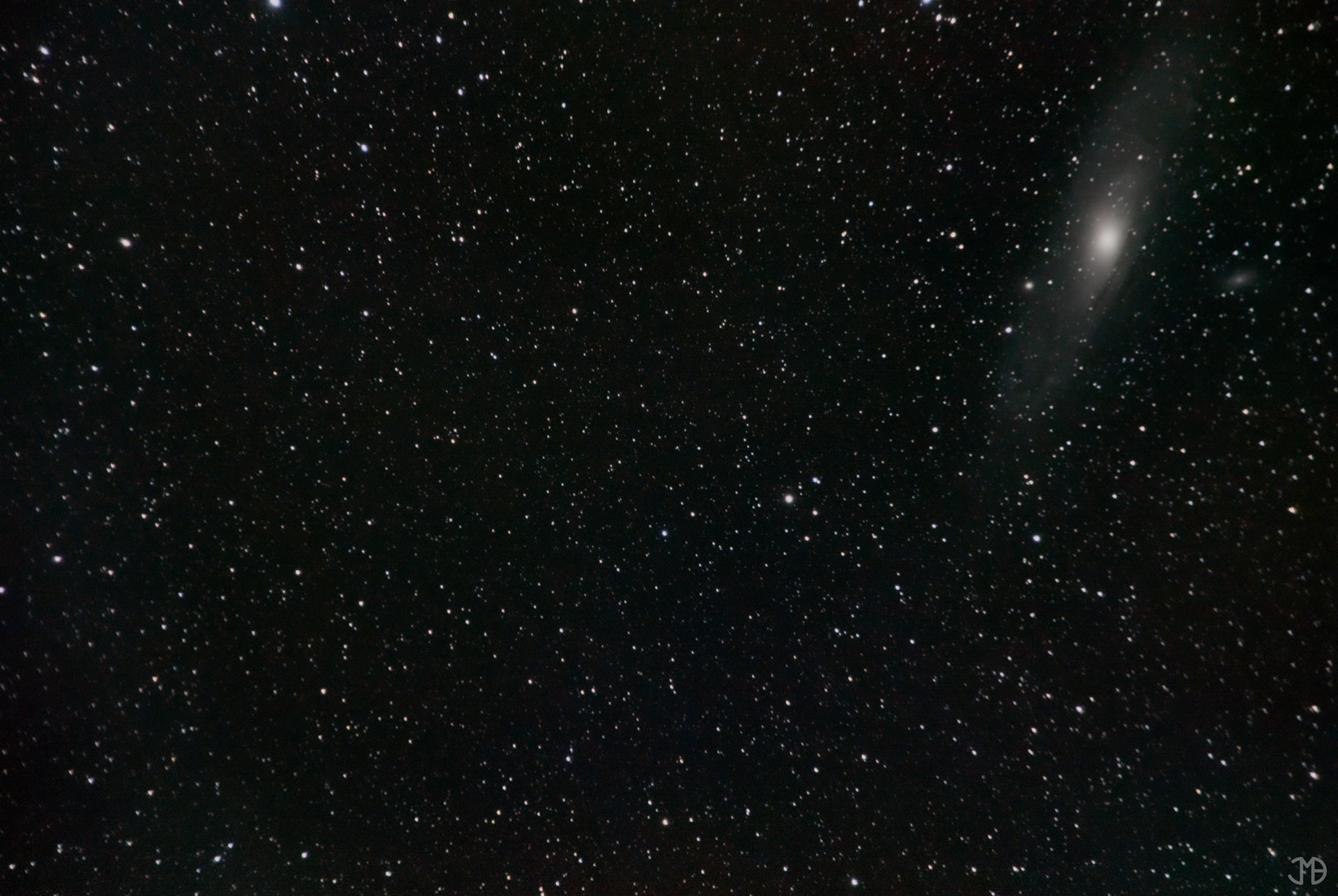 Andromeda Galaxy (M31) from Hällan, Nydalasjön near Umeå