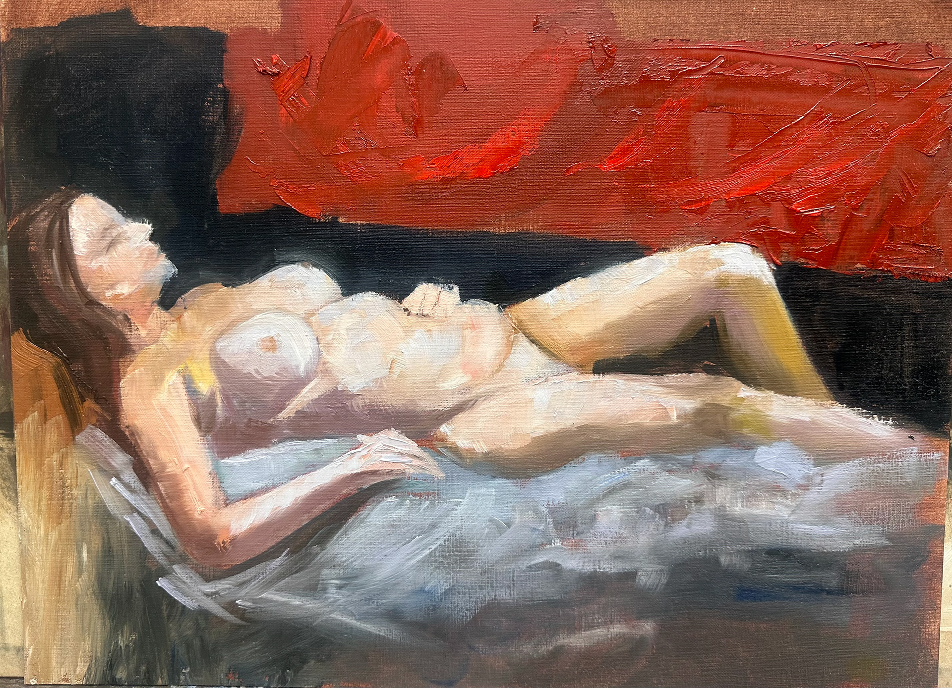 6 hour figure; oil paint 2023