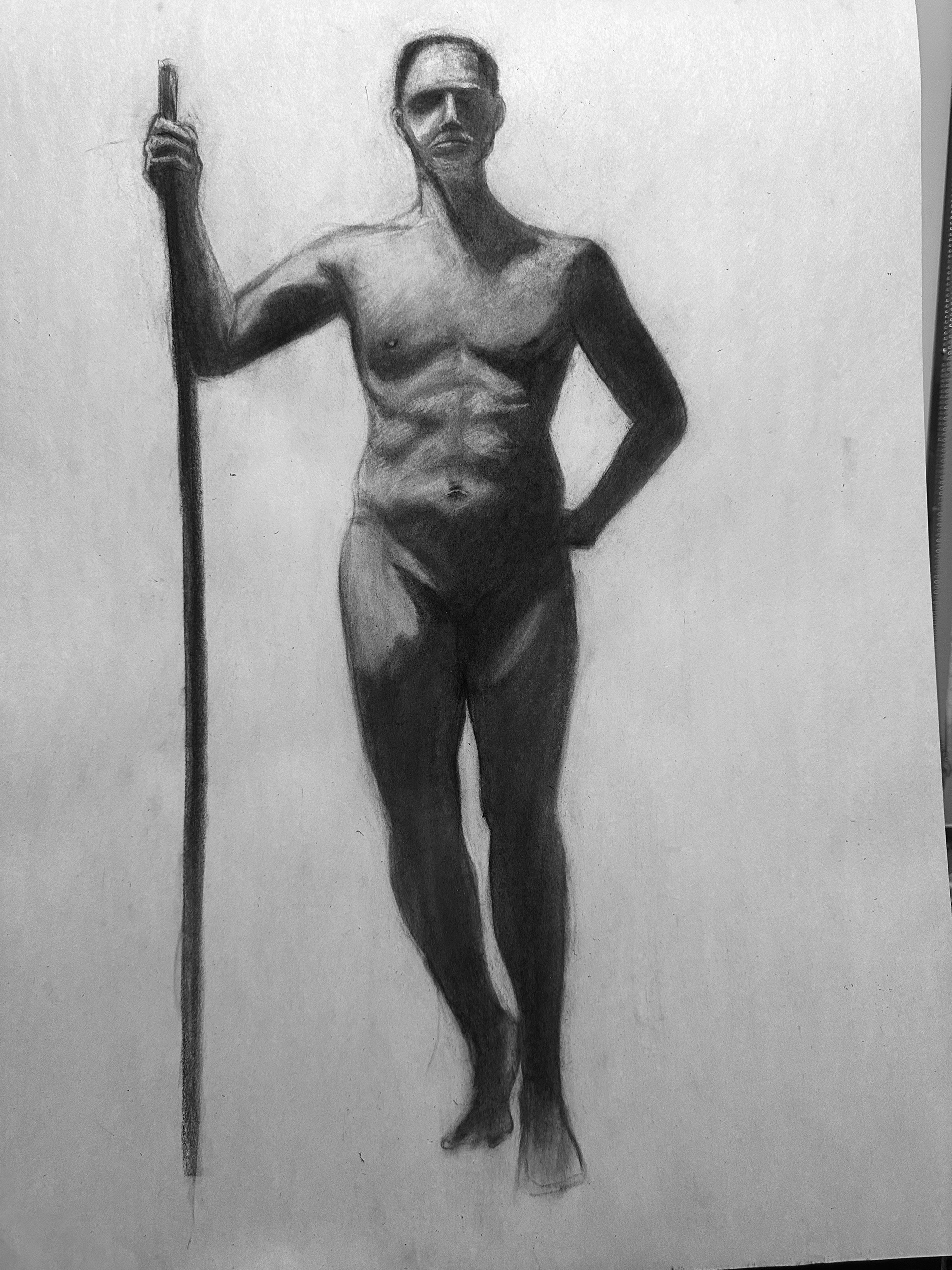 2 hour life pose; conte 2023